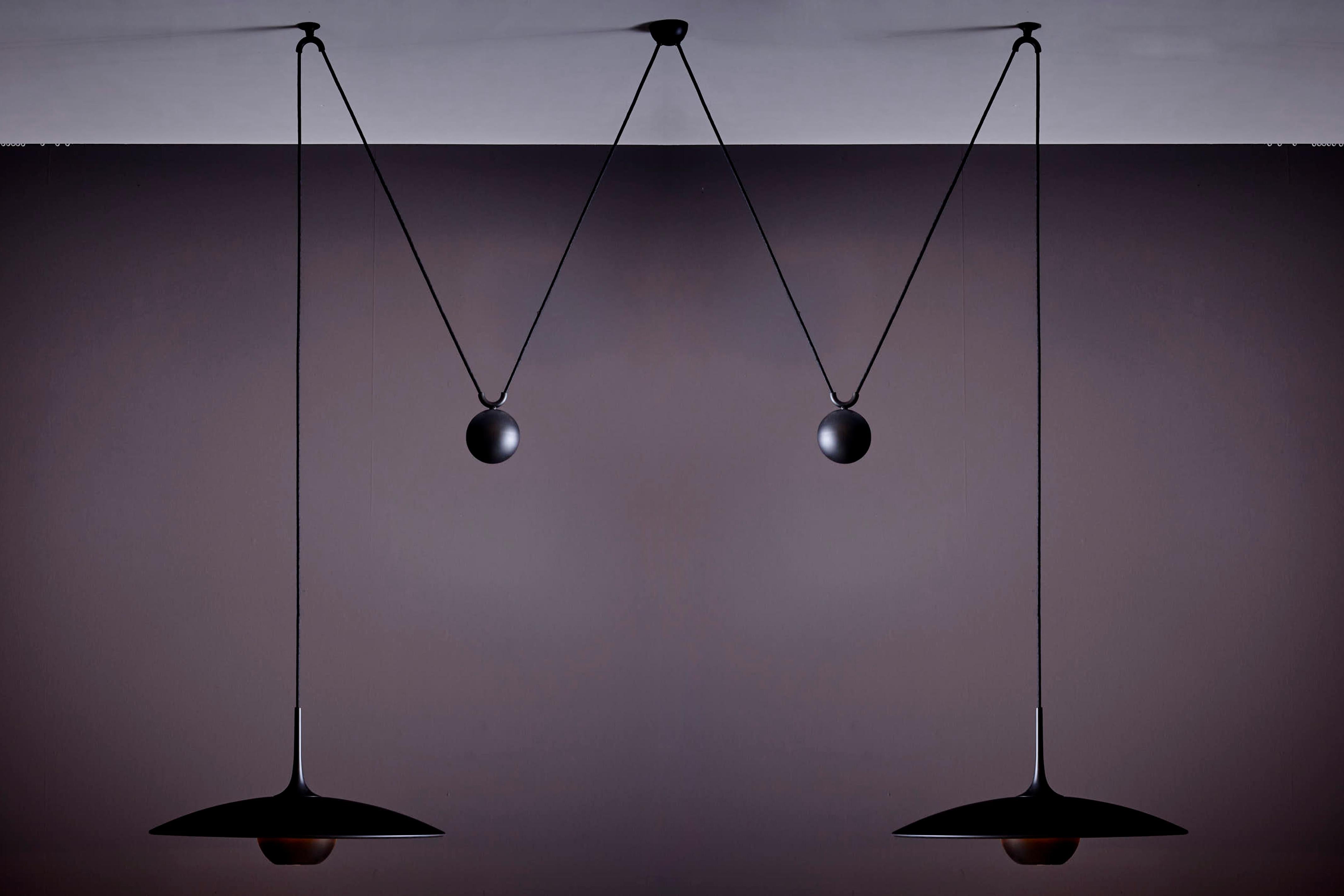 US Version Florian Schulz Double Onos 55-Pendant Lamp with Side Counter Weights For Sale 5