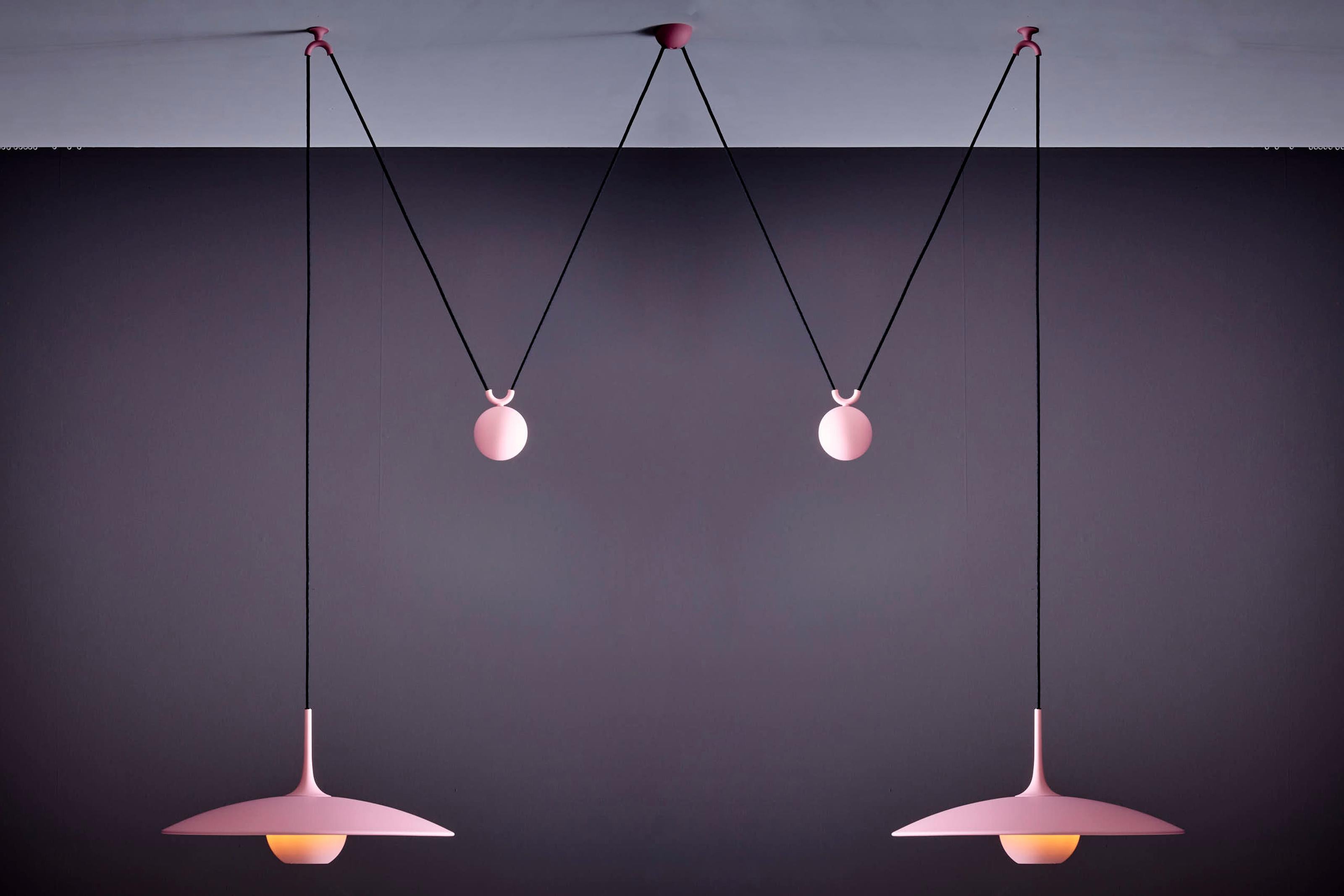 US Version Florian Schulz Double Onos 55-Pendant Lamp with Side Counter Weights For Sale 6