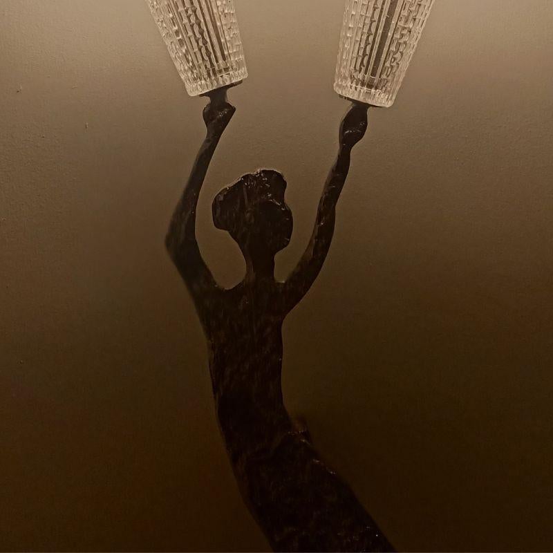 Brass US Wall Light For Sale