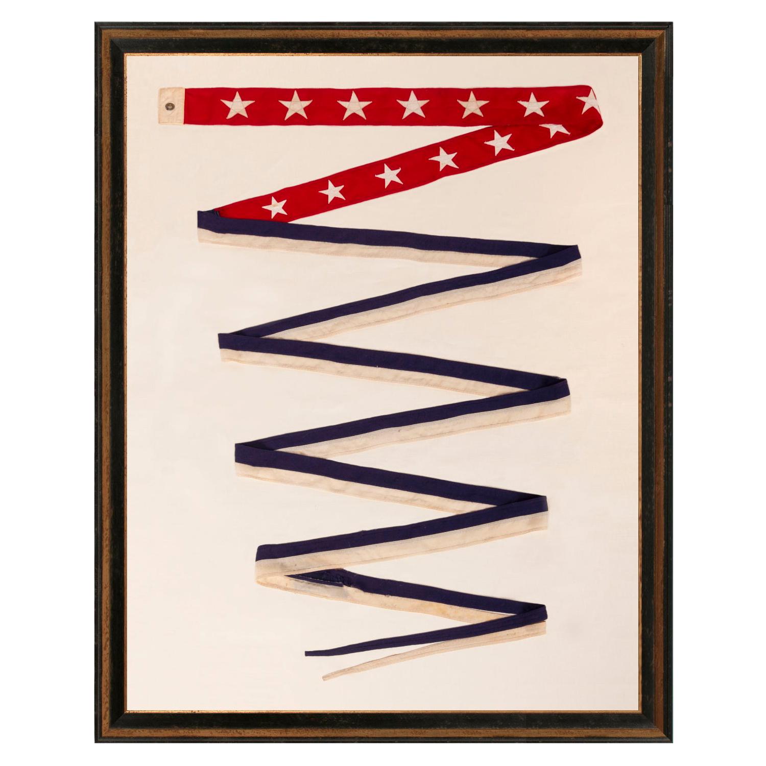 U.S War Department Commissioning Pennant with 13 Stars For Sale