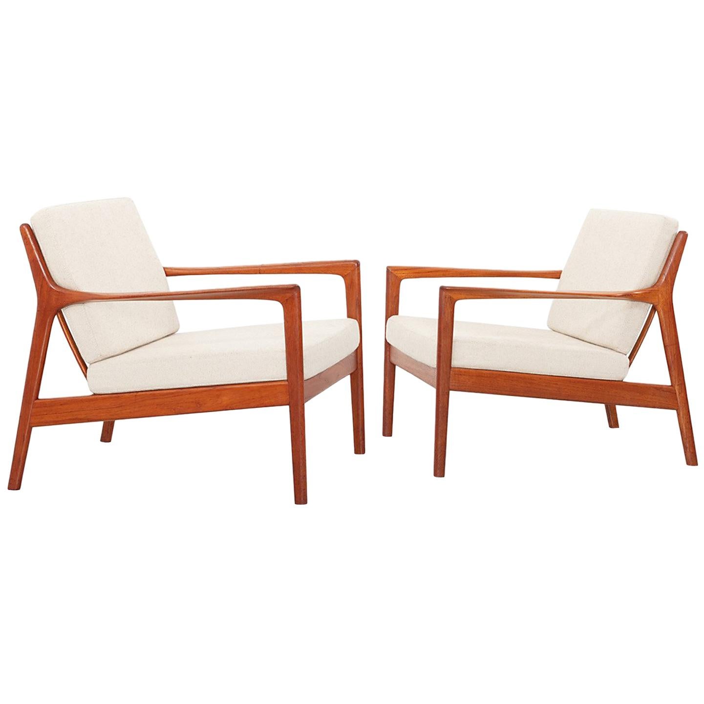 USA-75 Easy Chairs by Folke Ohlsson for DUX, Sweden 1950s For Sale