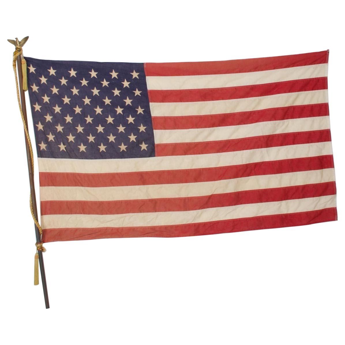 USA American FLAG 50 Star Stars and Stripes Eagle Flag Pole