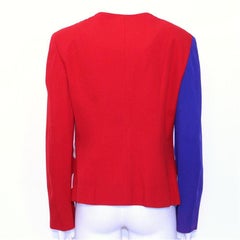 Vintage Moschino Women's American Flag Jacket Size 44