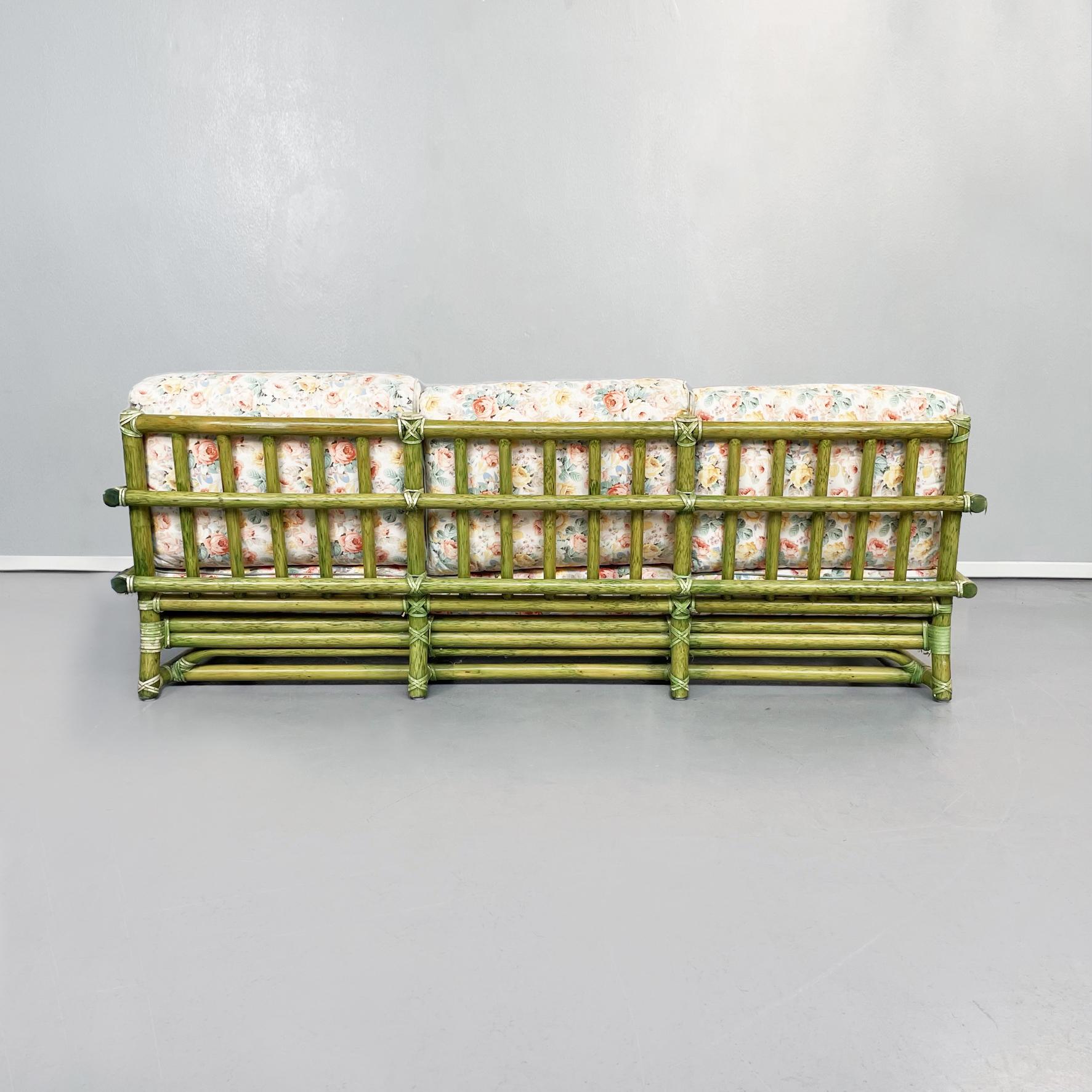 mid century rattan sofa