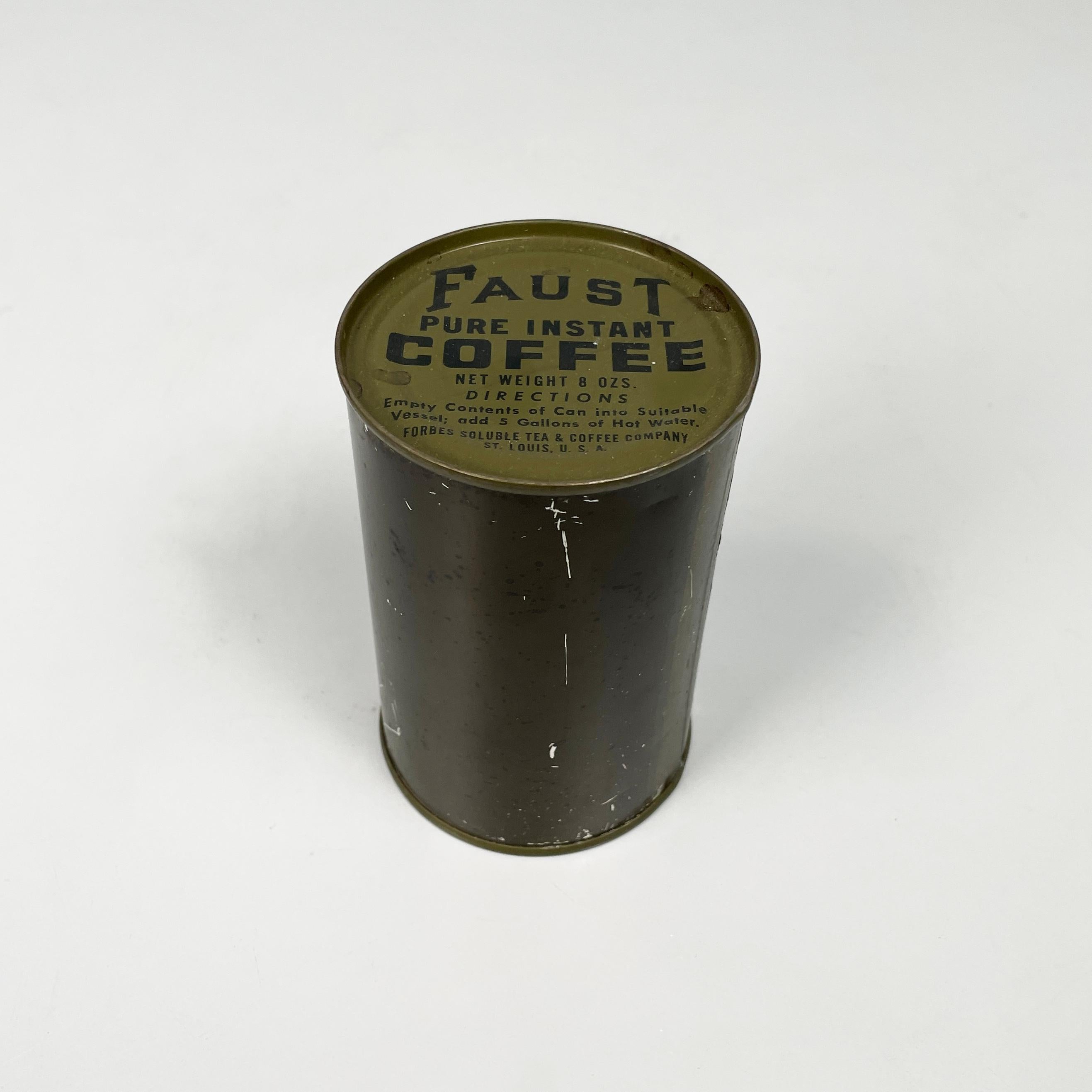 USA Military set with coffee can radio transceiver metal container, 1950-1990s 3
