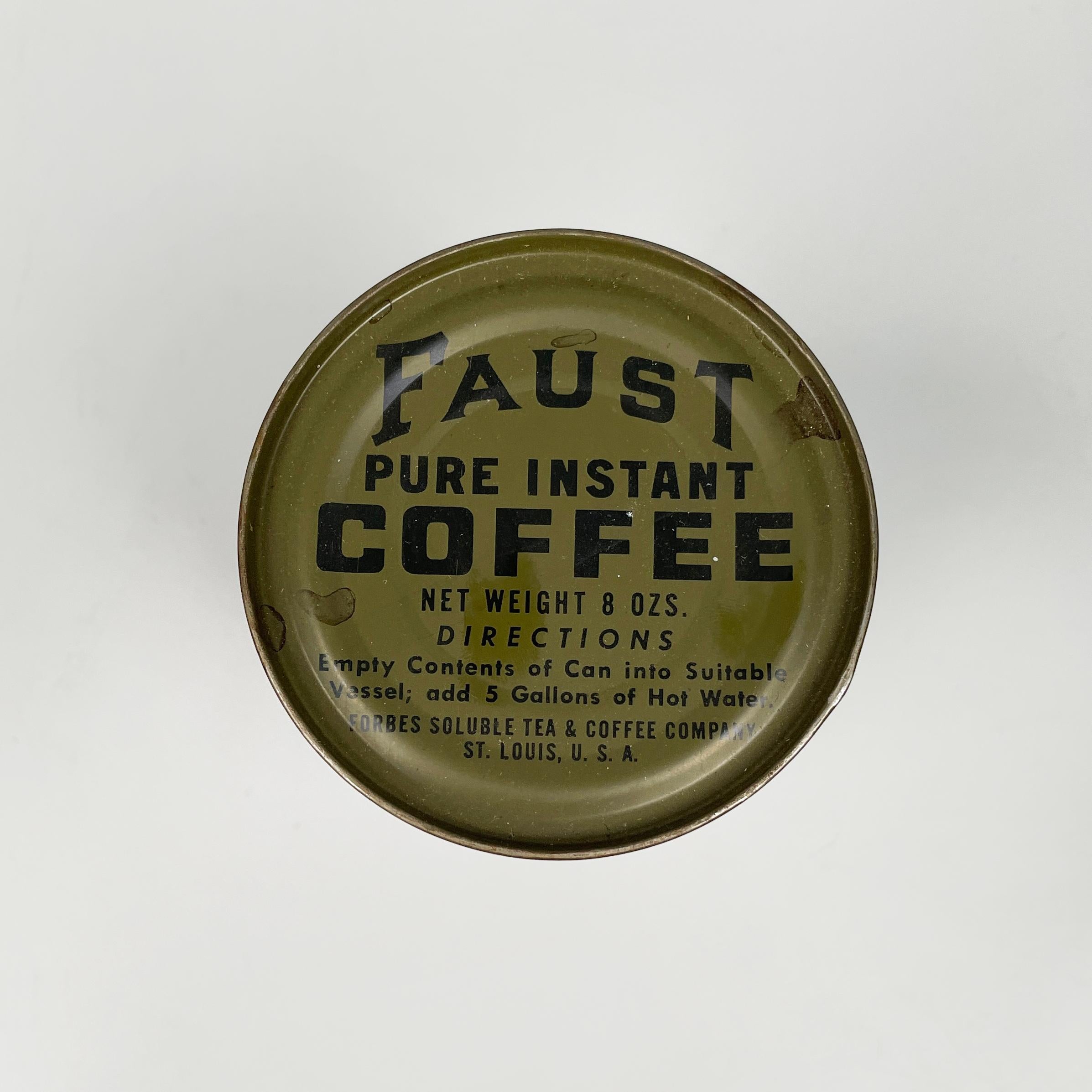 USA Military set with coffee can radio transceiver metal container, 1950-1990s 4