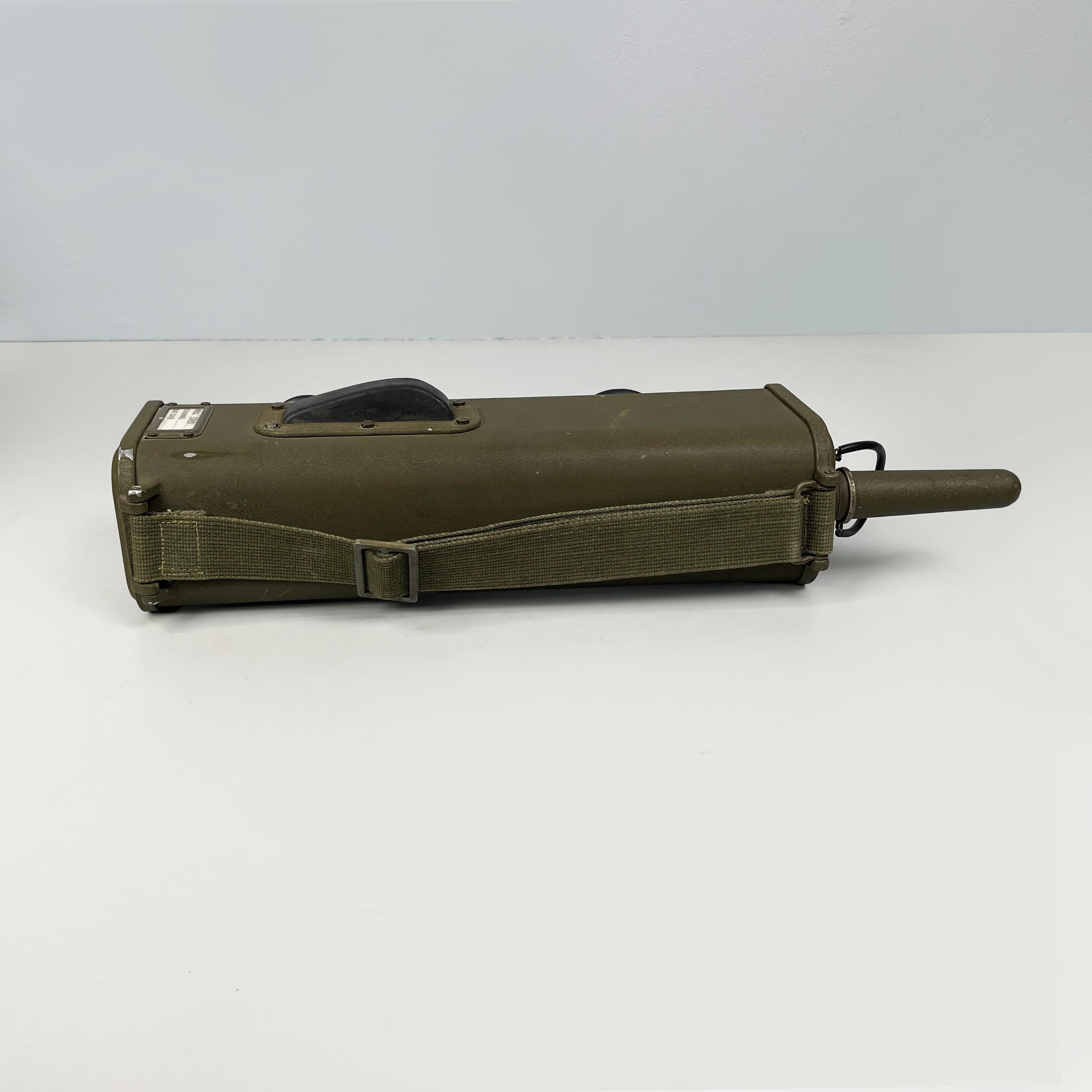 USA Military set with coffee can radio transceiver metal container, 1950-1990s 8