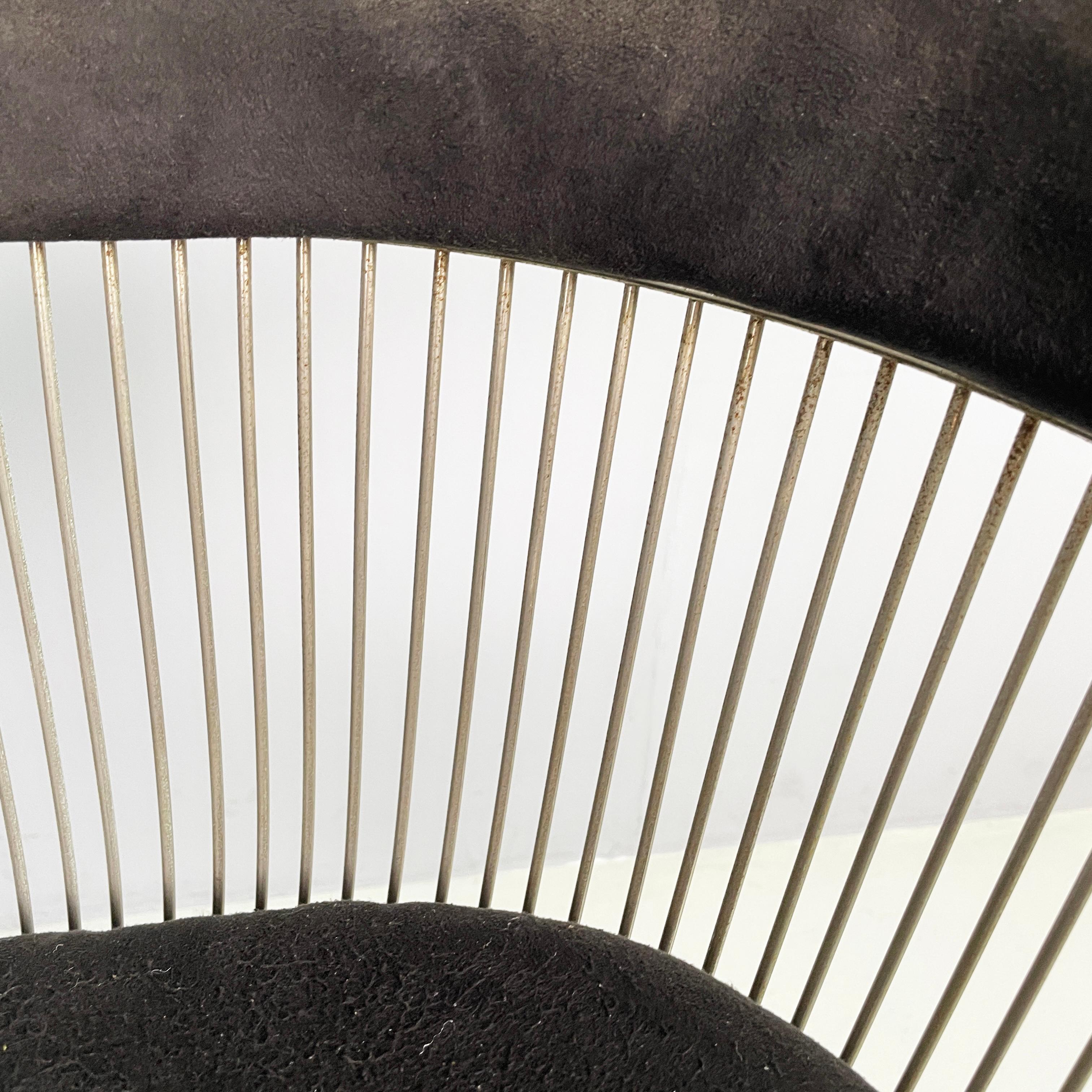 Usa modern Black fabric metal Cockcit chairs by Warren Platner for Knoll, 1970s For Sale 2