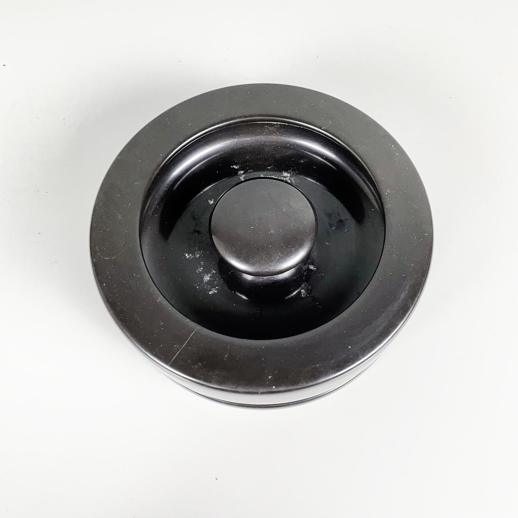 American USA Modern Black Marble Ashtray 8532 by Angelo Mangiarotti for Knoll, 1970s For Sale