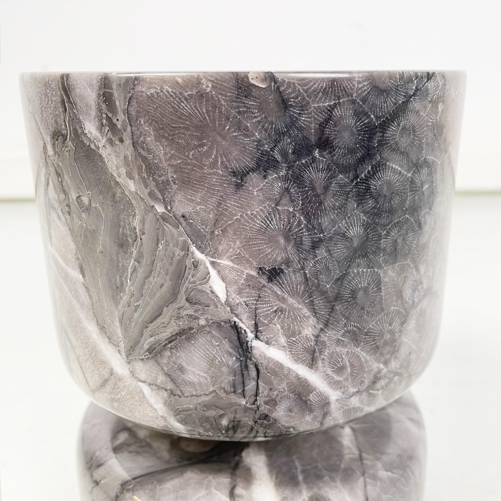 Marble Usa Modern Centerpiece Bowl Mod. 8531 by Angelo Mangiarotti for Knoll, 1970s For Sale