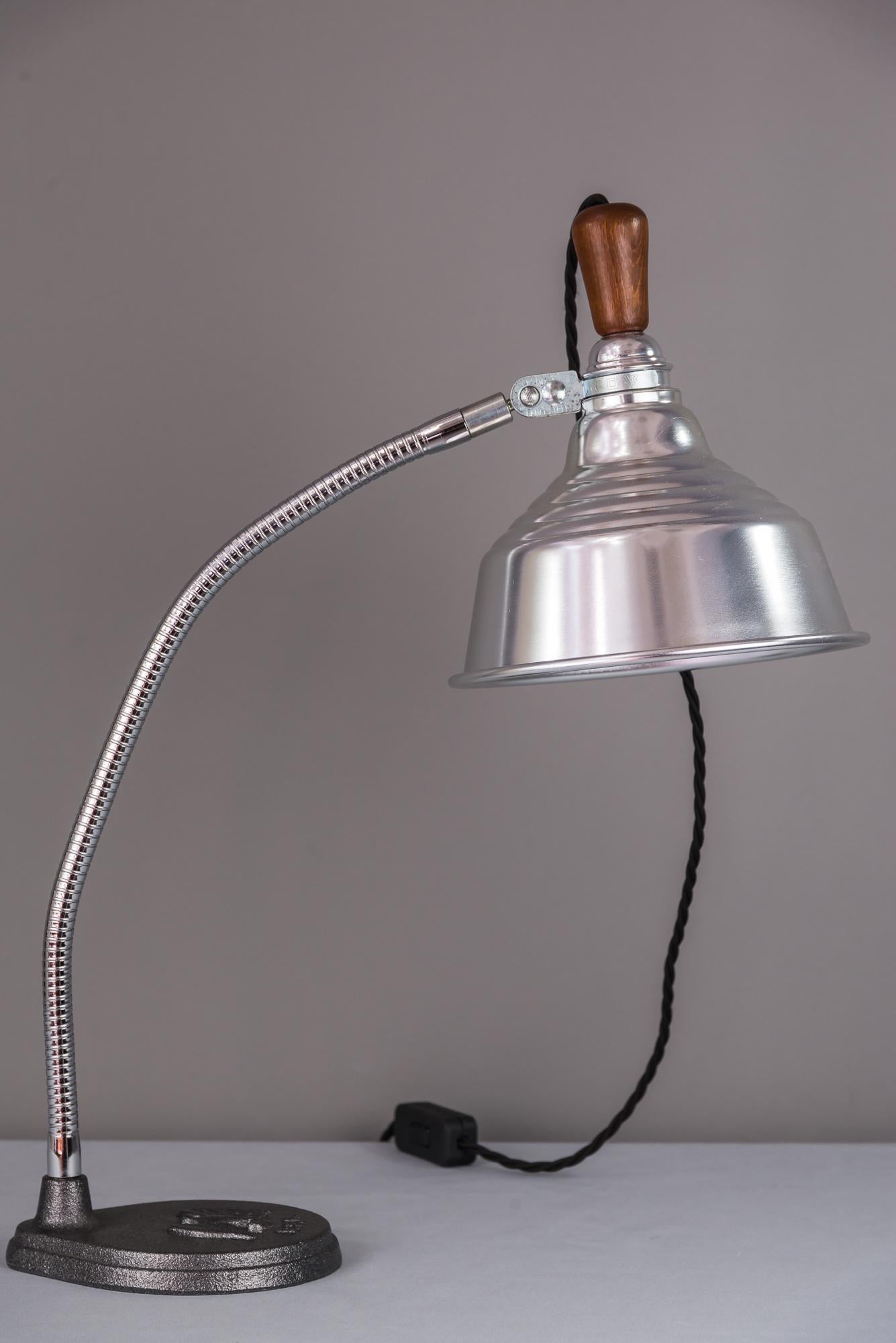 Austrian USA Table Lamp, circa 1940s For Sale