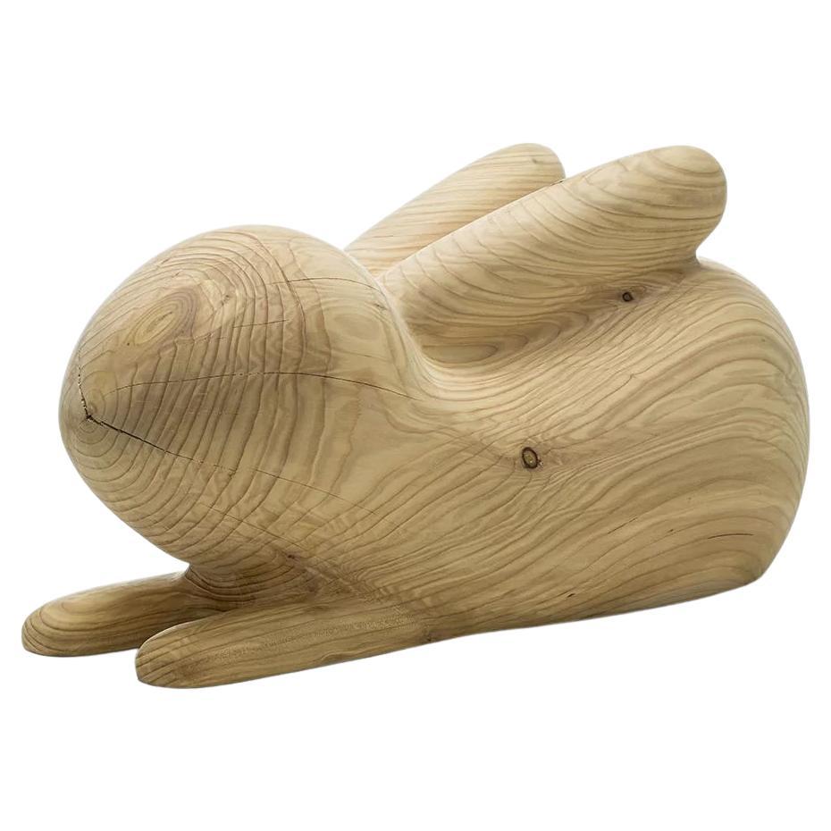 Usako Solid Wood Rabbit Sculpture, Designed by Setsu & Shinobu ITO For Sale