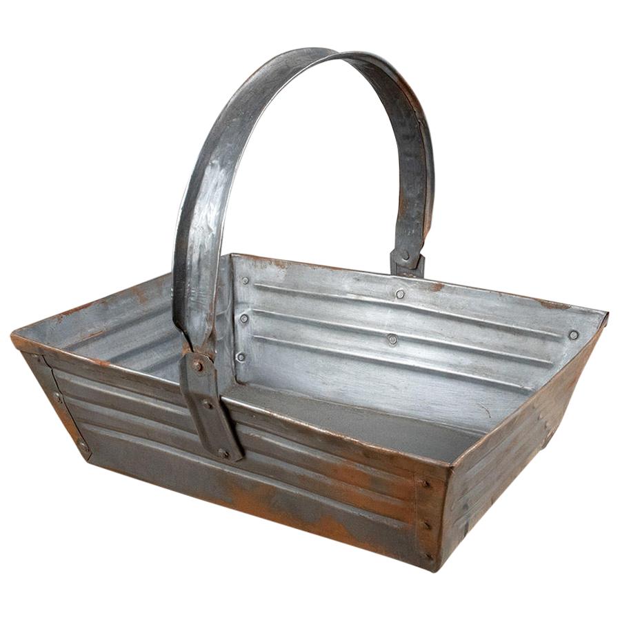 Useful Metal Trugs or Trays with Handles, 20th Century For Sale