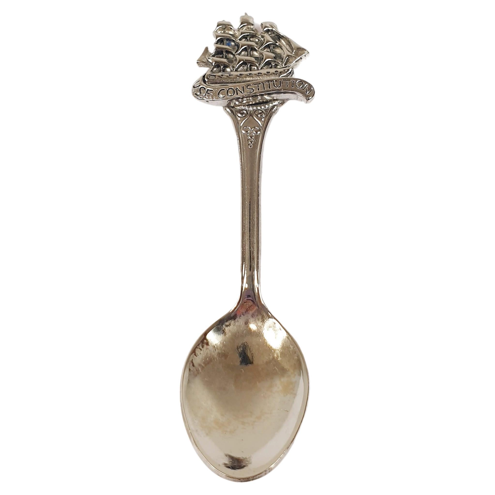 USF Constitution Vessel Collection Souvenir Silver Teaspoon For Sale