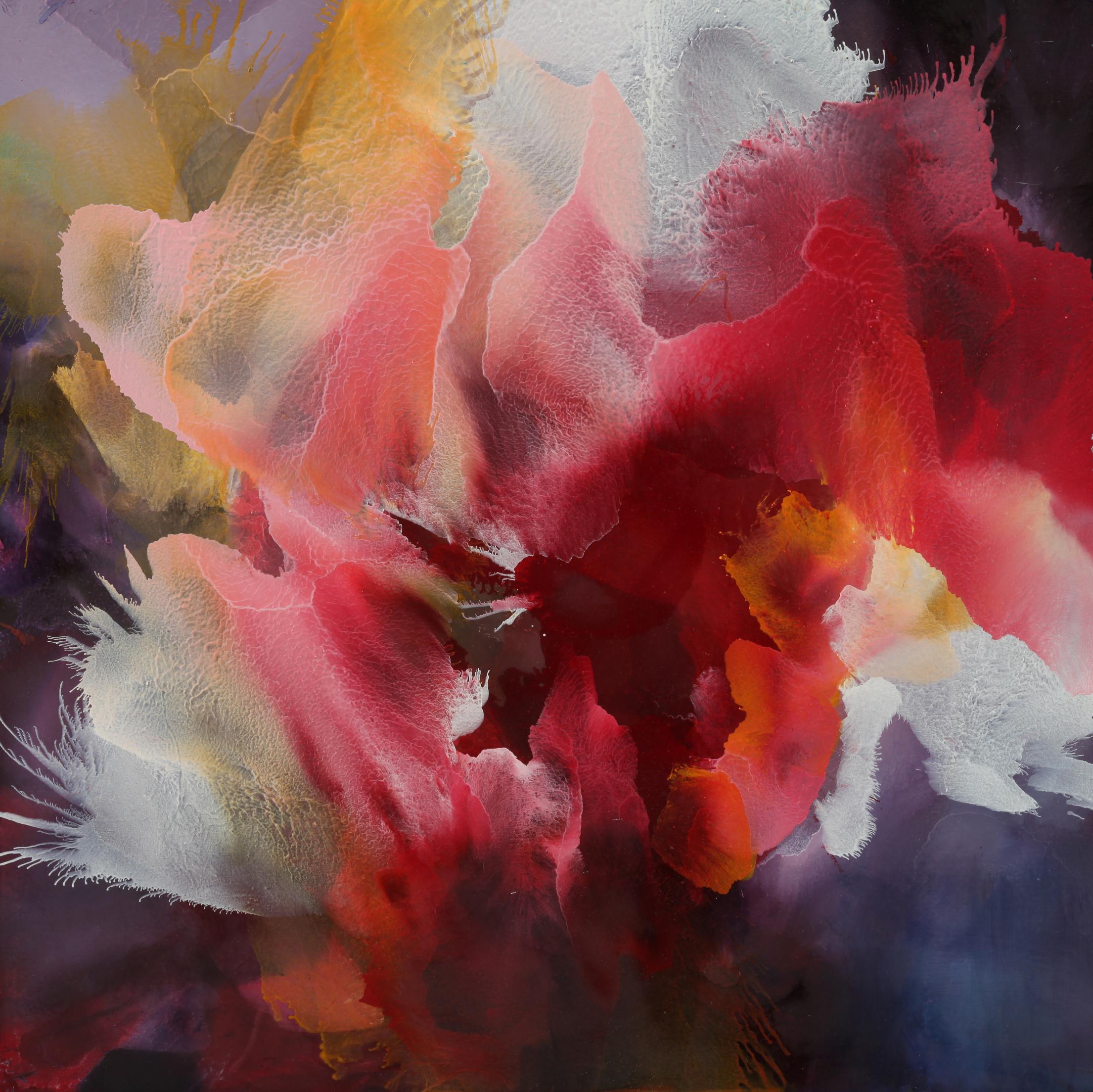 Usha Shukla Freesia, Abstract Oil Painting, 2019 For Sale at 1stDibs