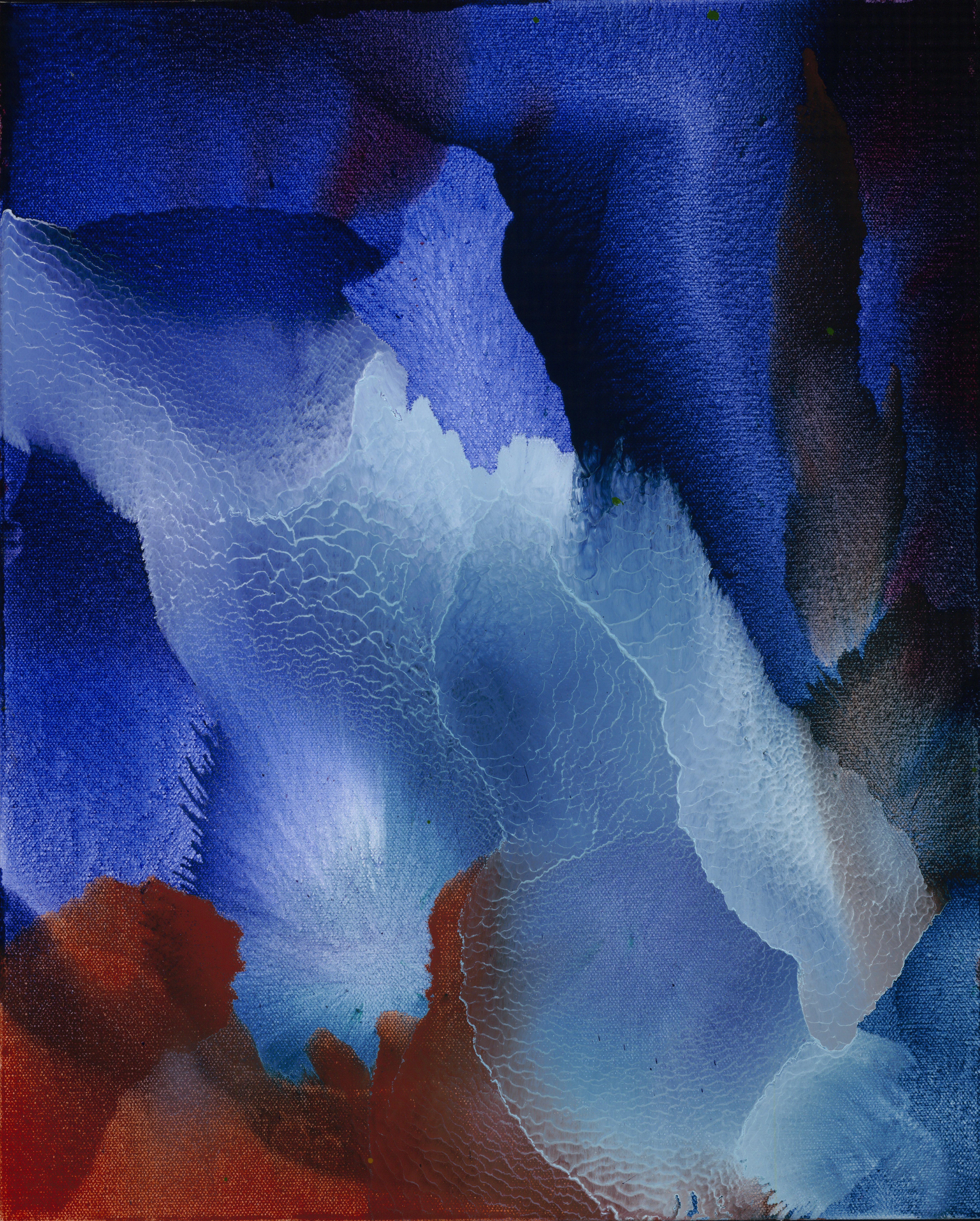 Just Like Blue Sapphire 01 - Mellow Abstract Painting