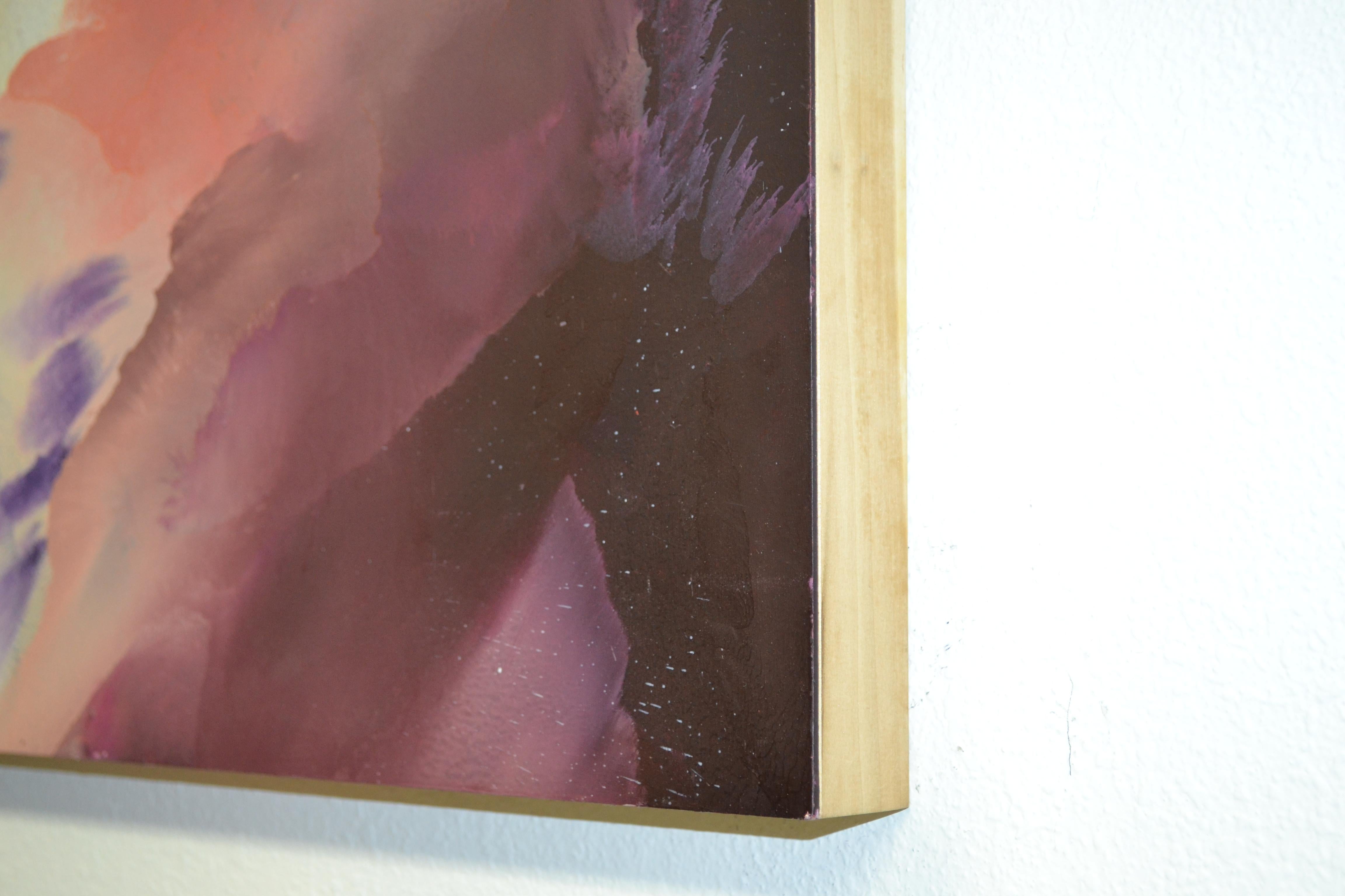 Yarrow 04, Abstraktes Ölgemälde, 2020 (Braun), Abstract Painting, von Usha Shukla