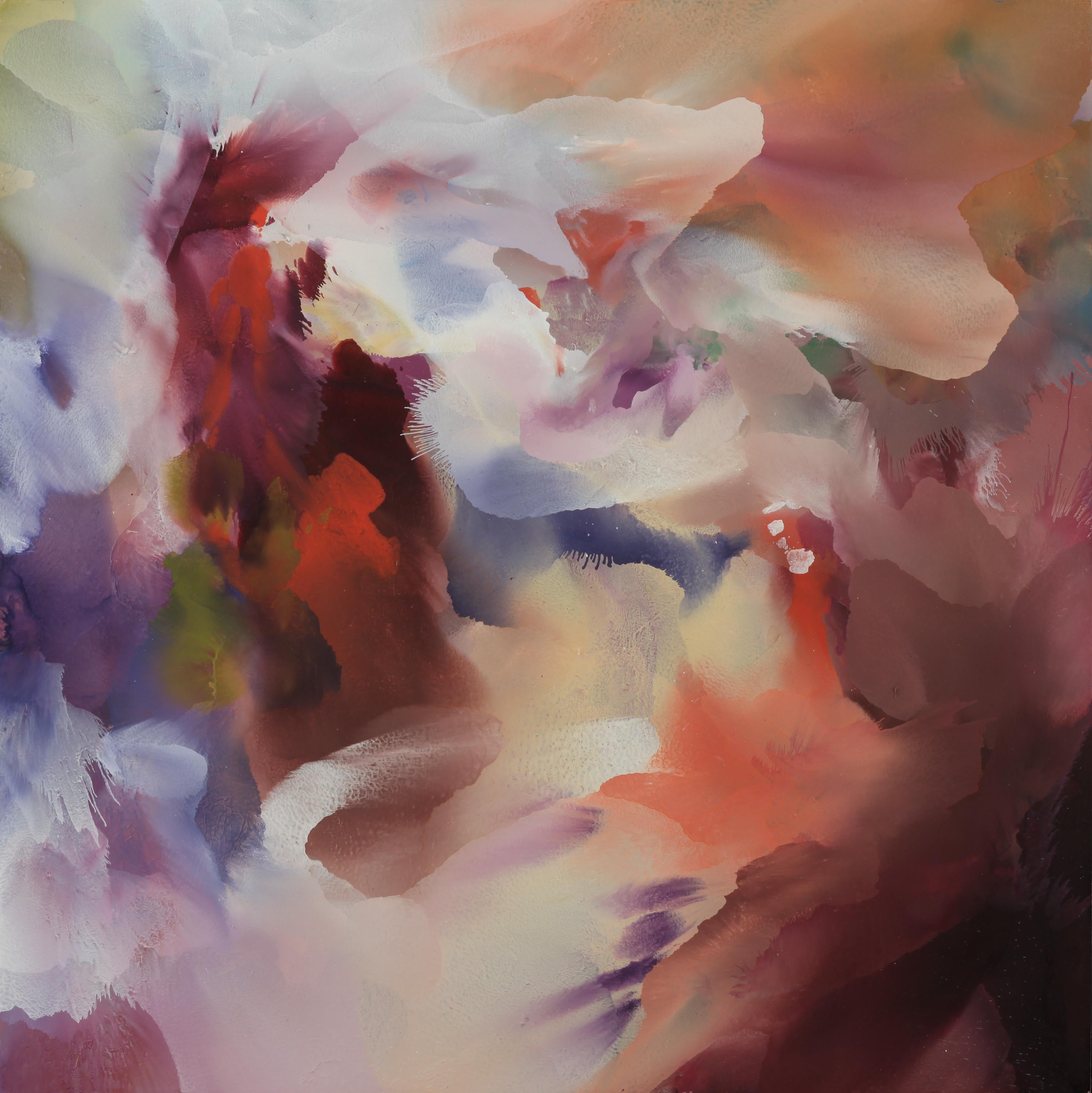 Usha Shukla Abstract Painting – Yarrow 04, Abstraktes Ölgemälde, 2020