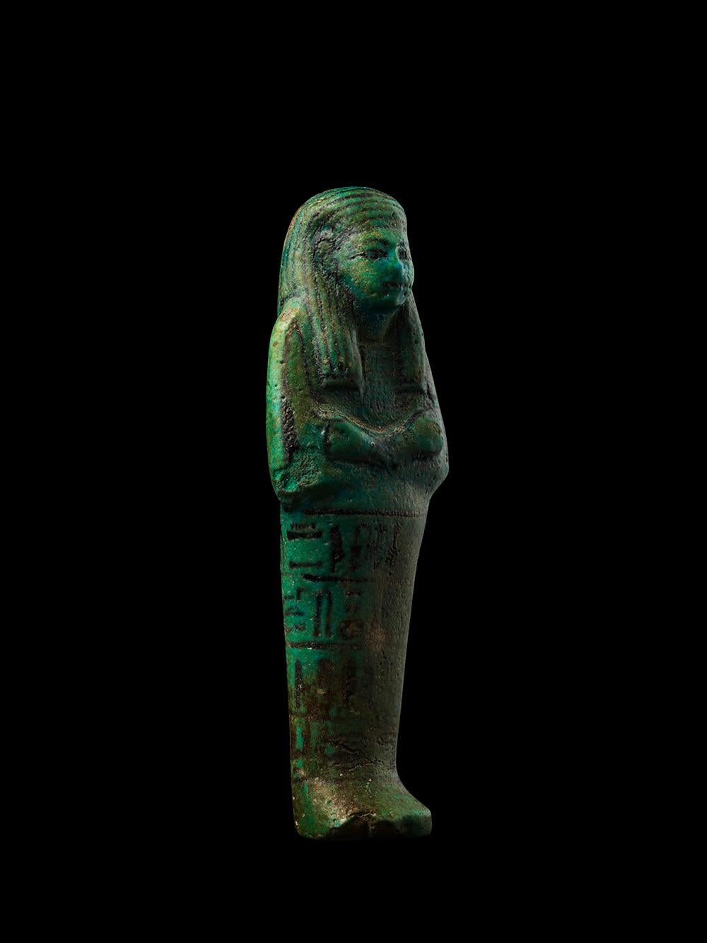 Faience Ushabti for Imenmes  For Sale