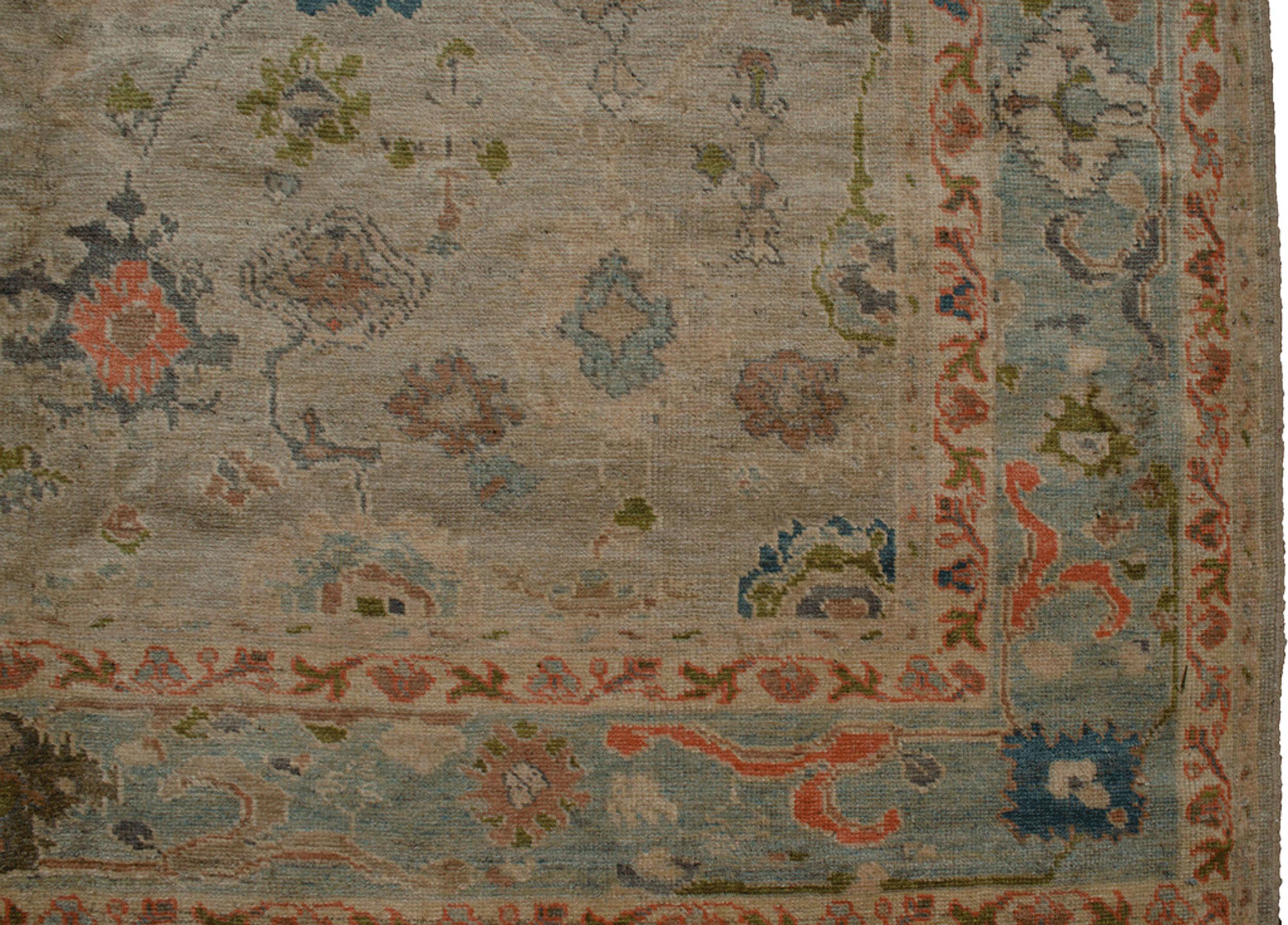 Woven Ushak Carpet, West Anatolia, 412x300cm For Sale