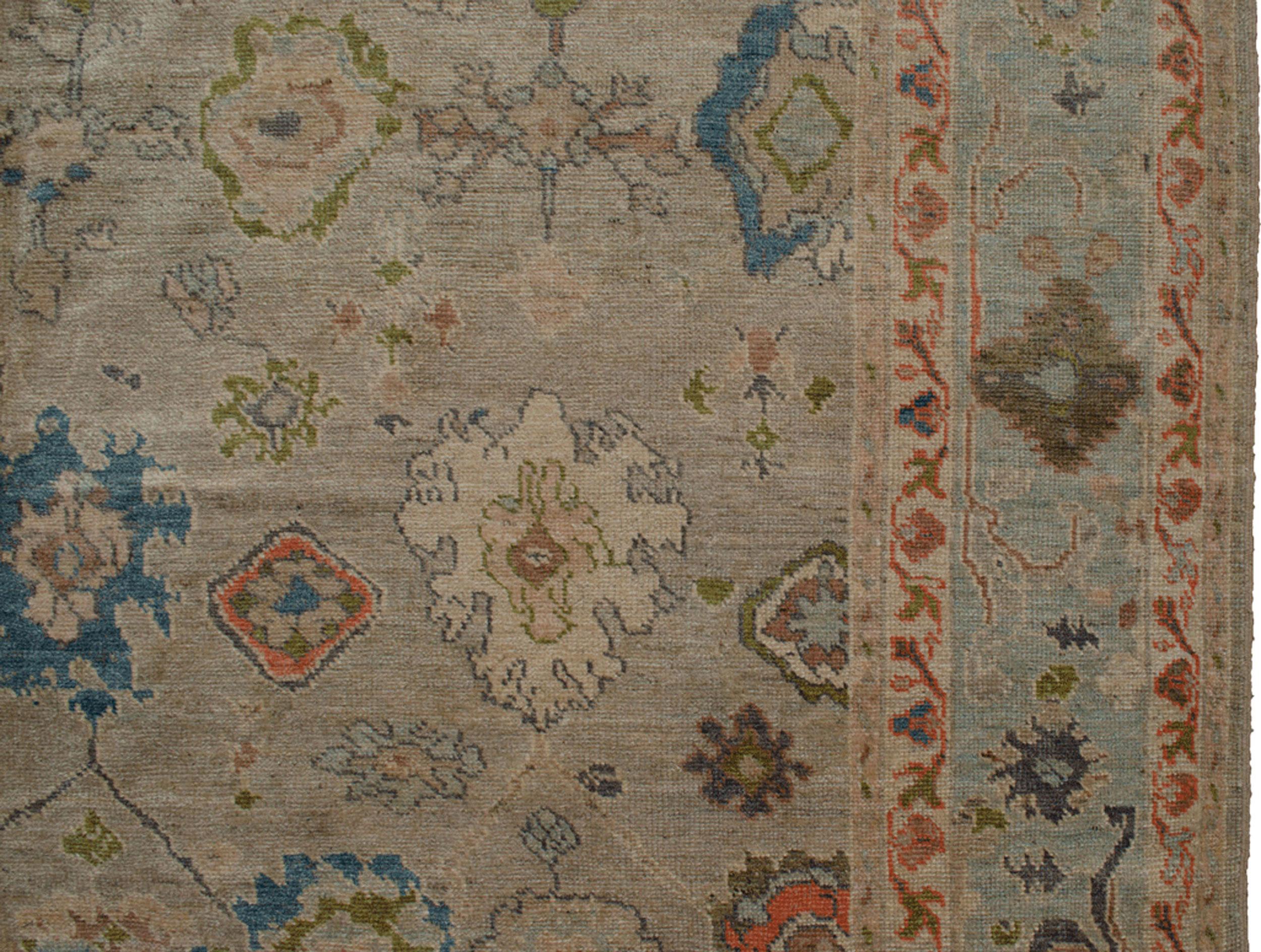 Wool Ushak Carpet, West Anatolia, 412x300cm For Sale