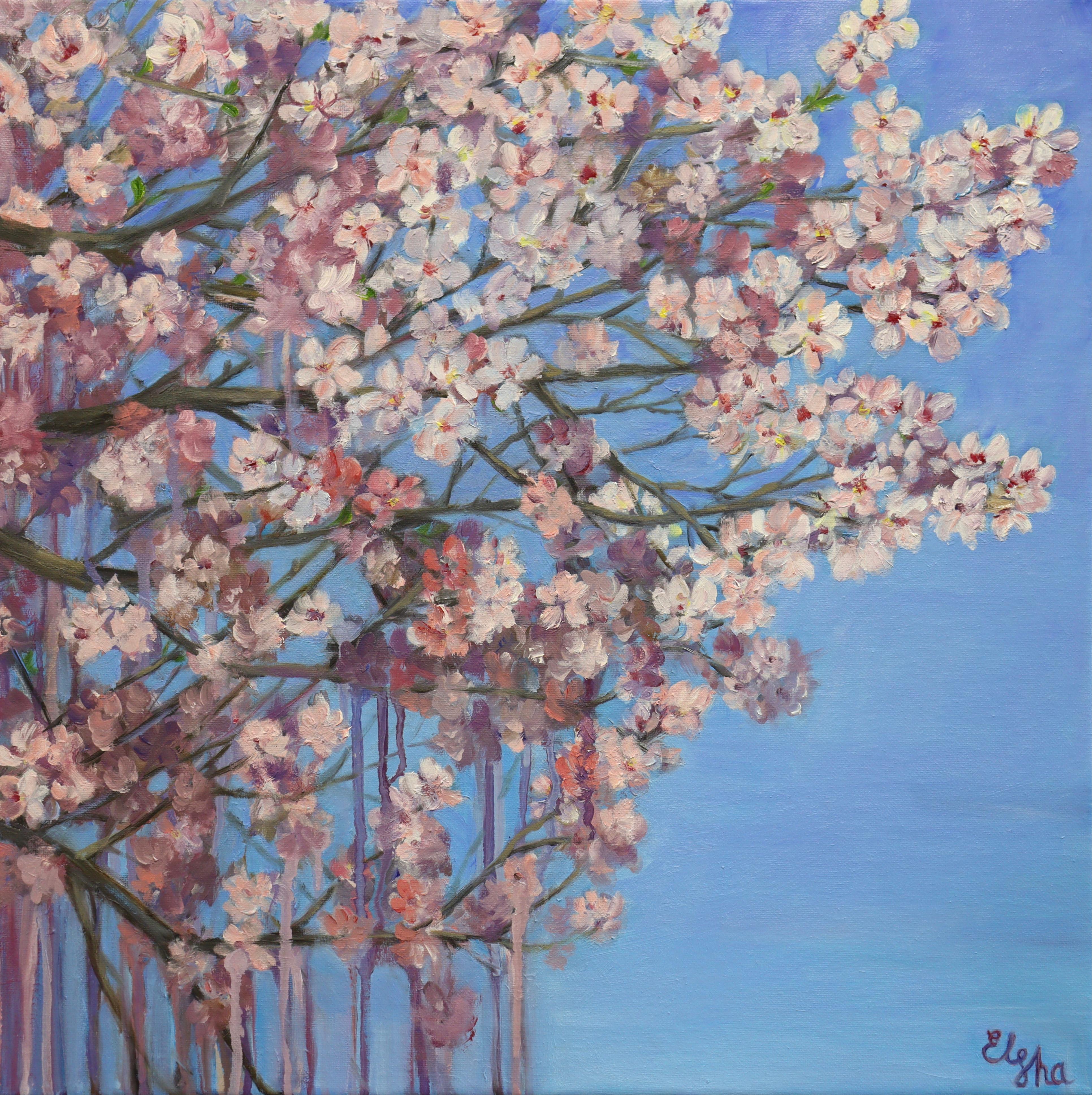 Melo in fiore - Painting Impressionismo di Ushanova Elena