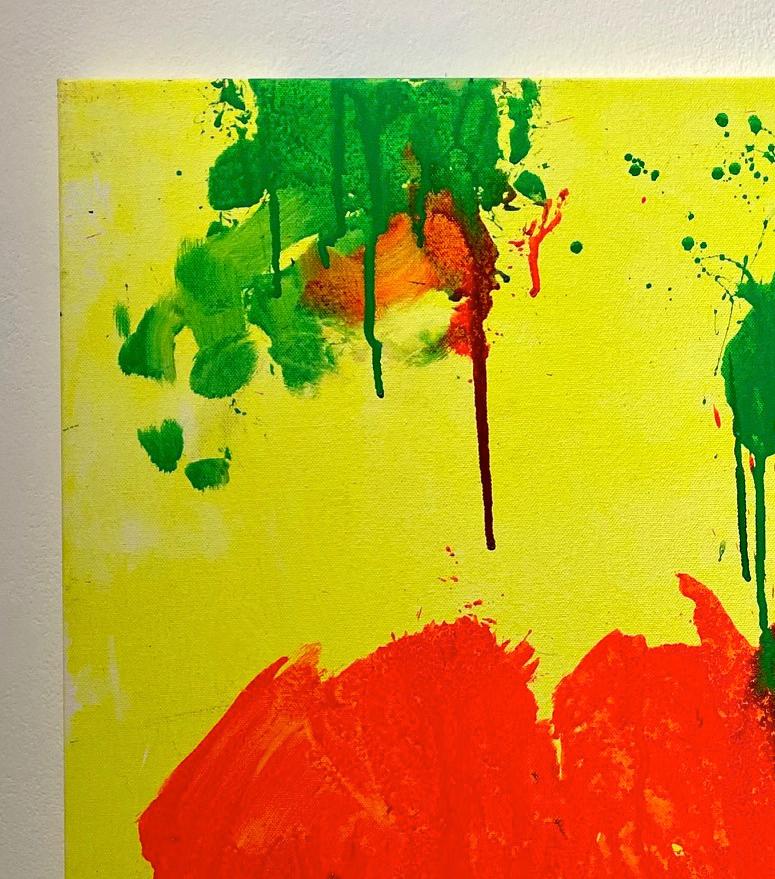 Colori brillanti, vividi e altamente saturi in combinazione con un trattamento furioso di colori acrilici costringono quest'opera a distinguersi come una miscela iconica di passione e compostezza. 

Nel 1960 Ushio Shinohara contribuì a fondare gli