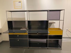USM Anthracite Wall Unit by Swiss architect Fritz Haller & Paul Schaerer