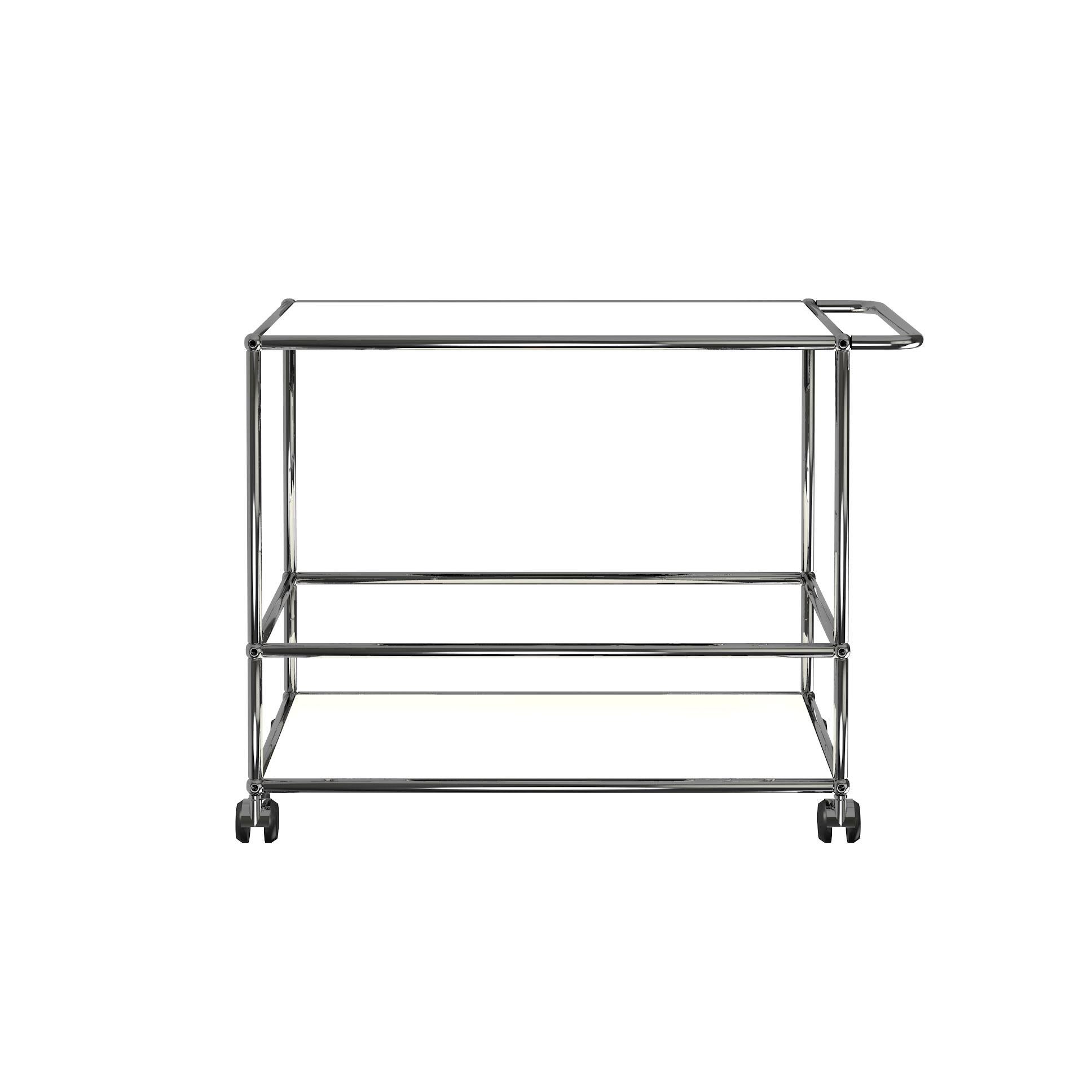 Powder-Coated USM Bar Cart Available in 5 Different Color Options For Sale
