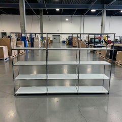 USM Haller 4×3 Modular Shelving Unit in Pure White, Swiss Modern Storage
