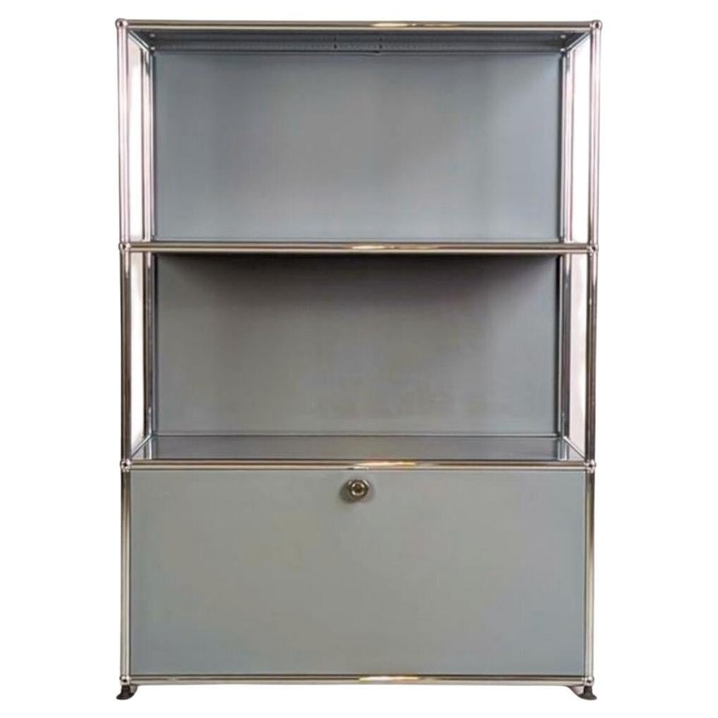 USM Haller Anrichte Fritz Haller 3x1 mittelgrau Design Kommode