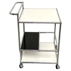 USM Haller bar cart, produced in the 1980s.