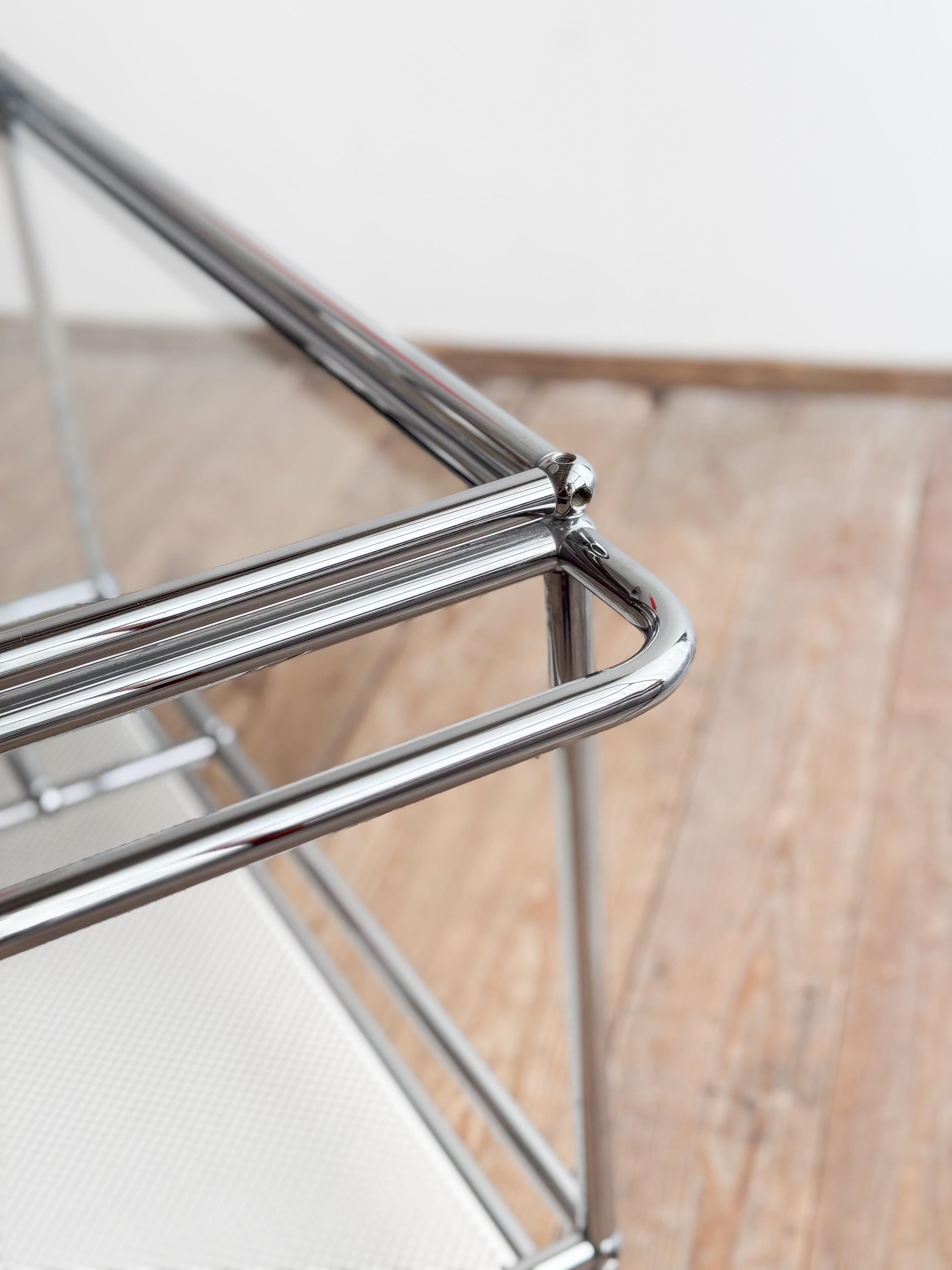 USM Haller Bar Cartt, Modern Tea Trolley or Steel Serving Trolley, Switzerland For Sale 7