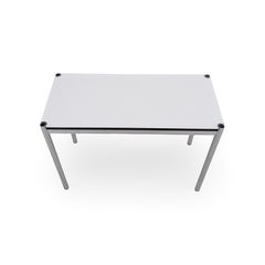 USM Haller Beistelltisch, weiß, Vintage-Design, Esstisch, Küchentisch