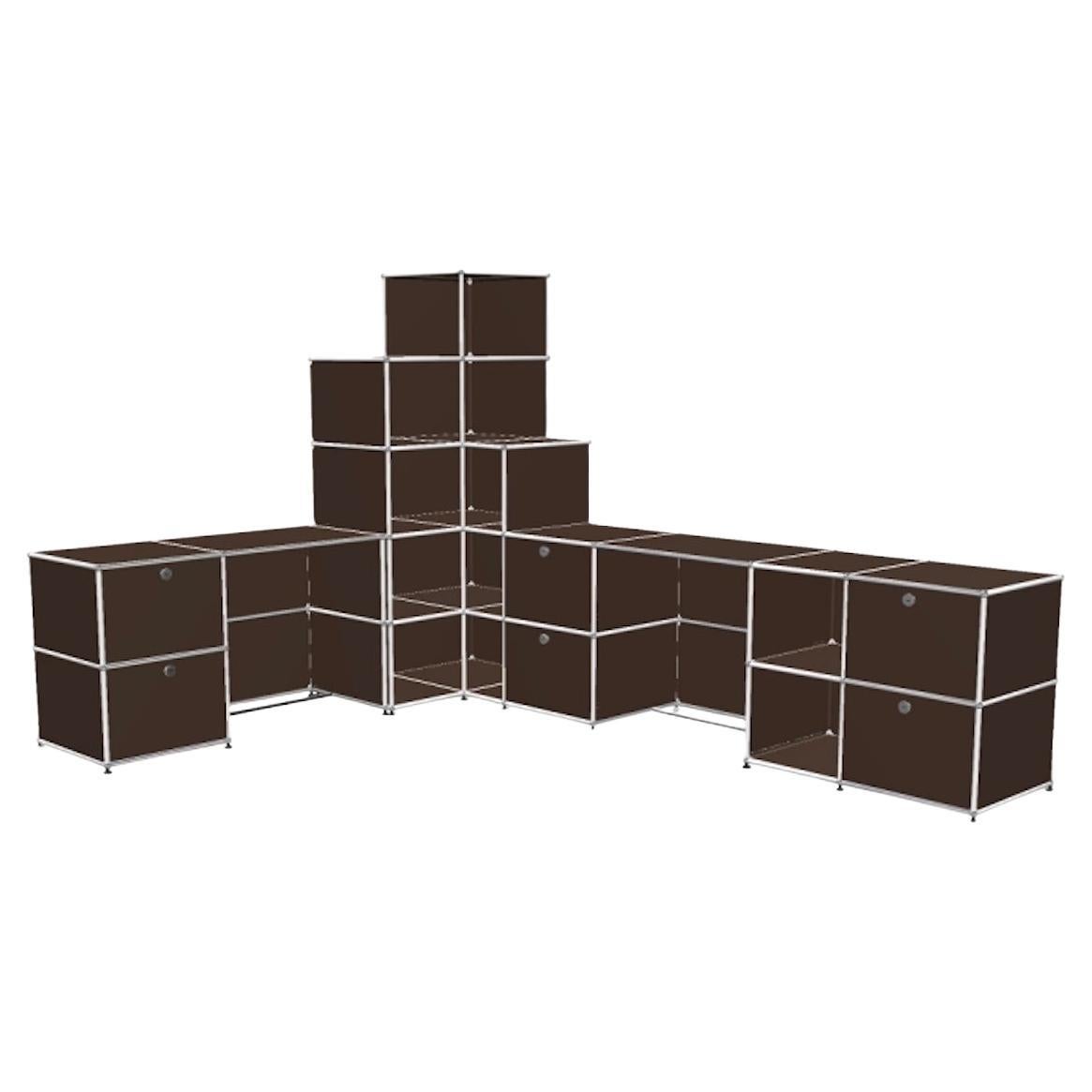 USM Haller Brown Unit in Stock