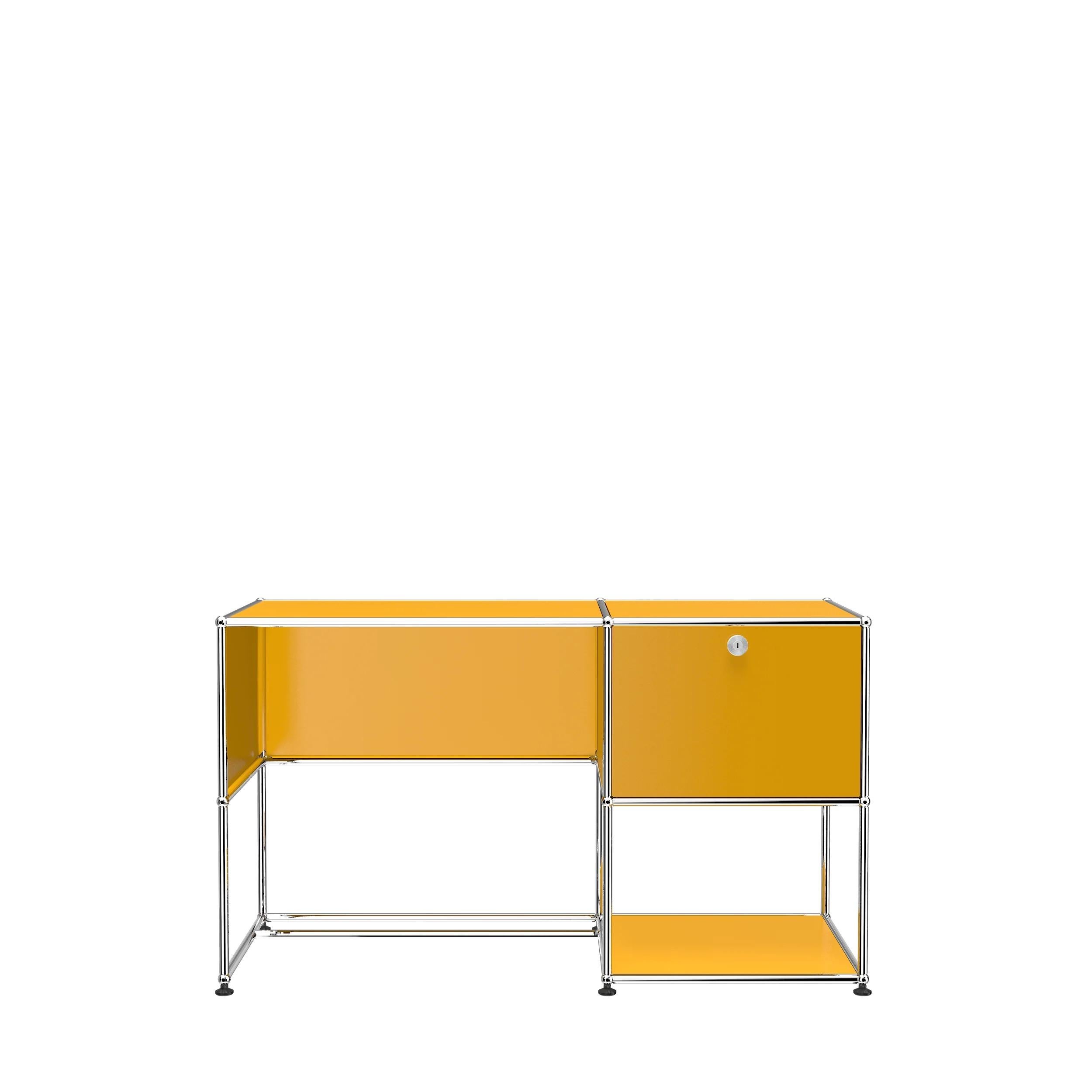 Swiss USM Haller Custom Desk Unit 'A' Designed by Fritz Haller and Paul Schaerer For Sale