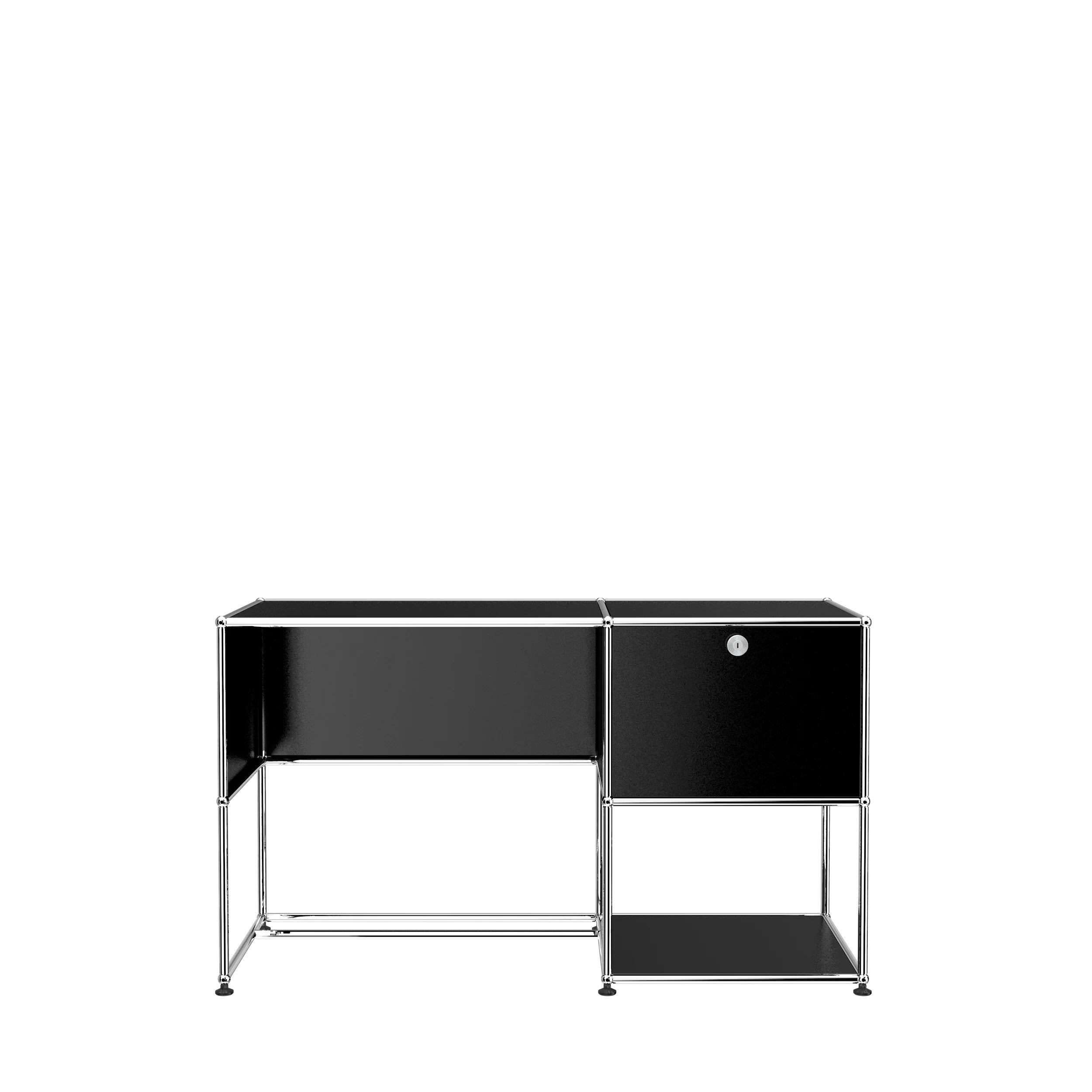 USM Haller, maßgefertigter Schreibtischschrank „A“, entworfen von Fritz Haller und Paul Schaerer (Stahl) im Angebot