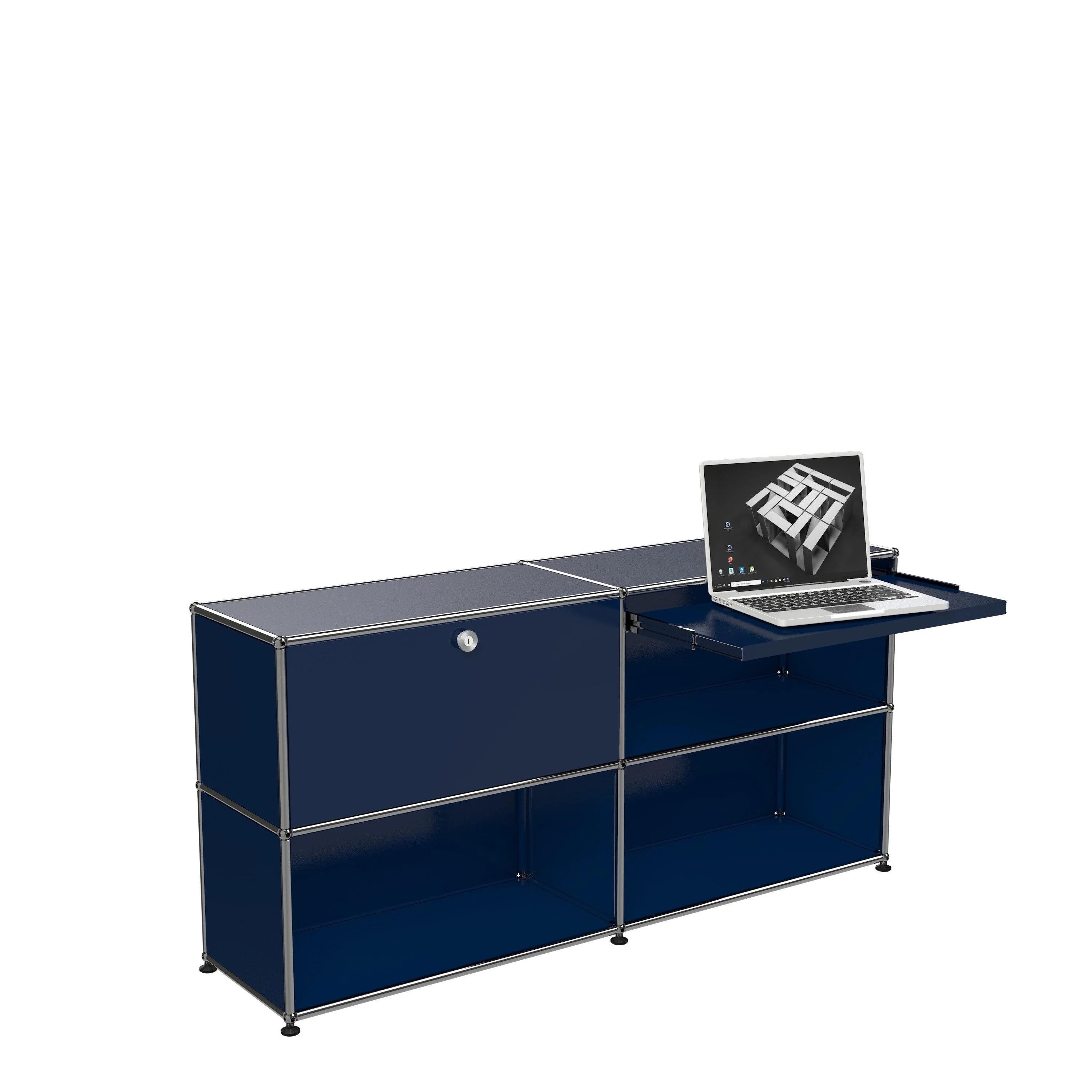 USM Haller maßgefertigter Schreibtischschrank (DU2) entworfen von Fritz Haller und Paul Schaerer im Zustand „Neu“ im Angebot in New York, NY