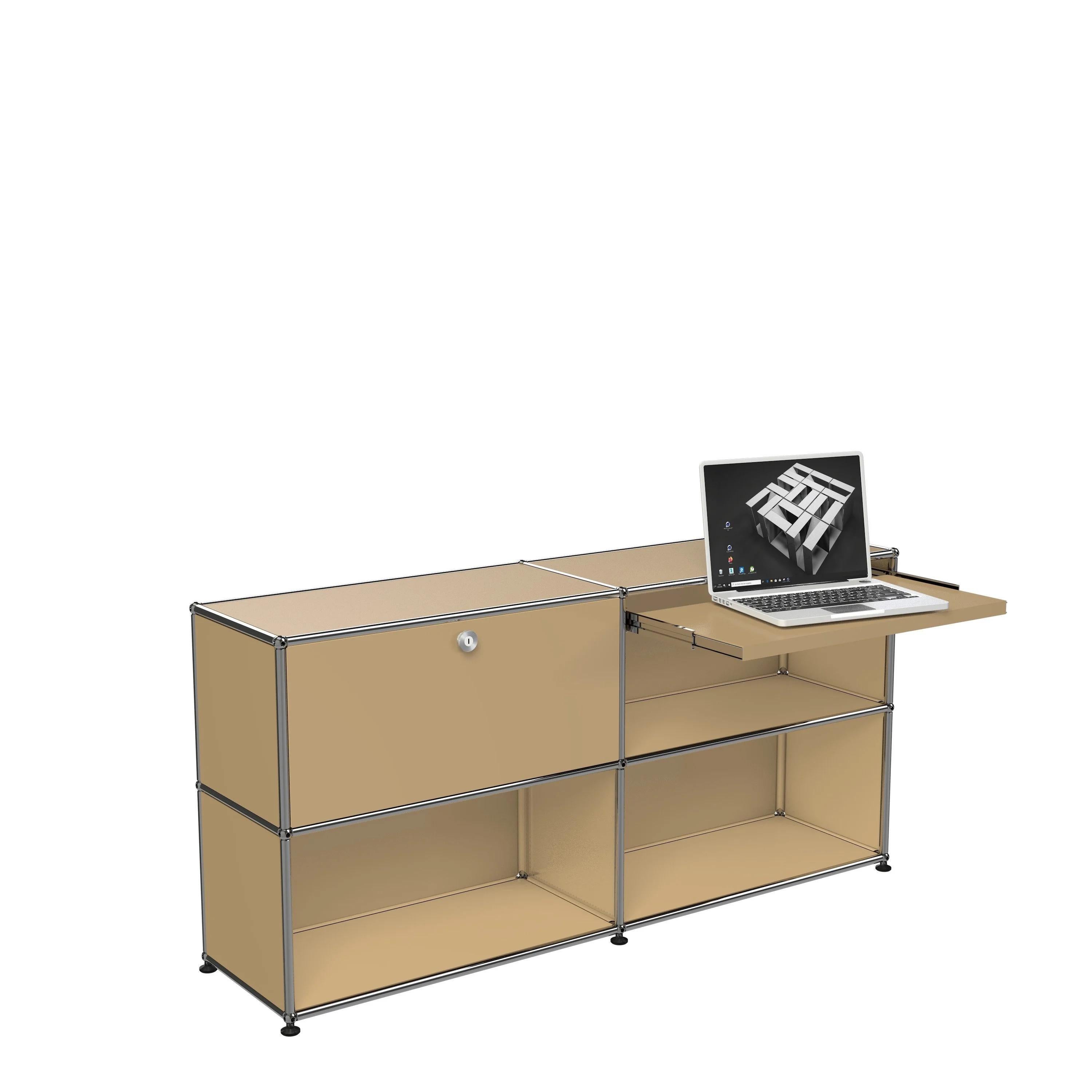 Swiss USM Haller Custom Desk Unit 'DU2' by Fritz Haller and Paul Schaerer For Sale