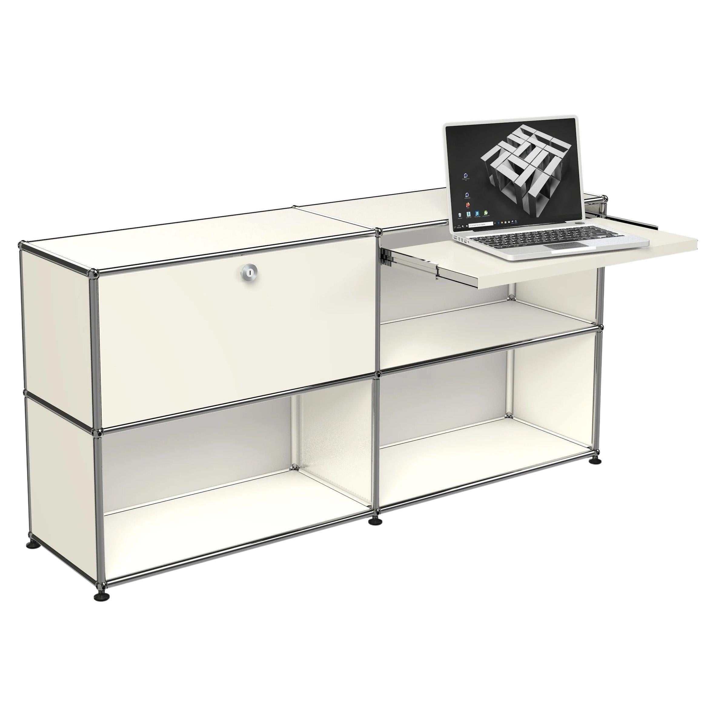 USM Haller maßgefertigter Schreibtischschrank (DU2) entworfen von Fritz Haller und Paul Schaerer im Angebot