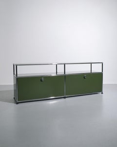 USM Haller Media Unit Sideboard - Olive Green