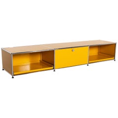 USM Haller Metal Lowboard Yellow Sideboard Office Furniture