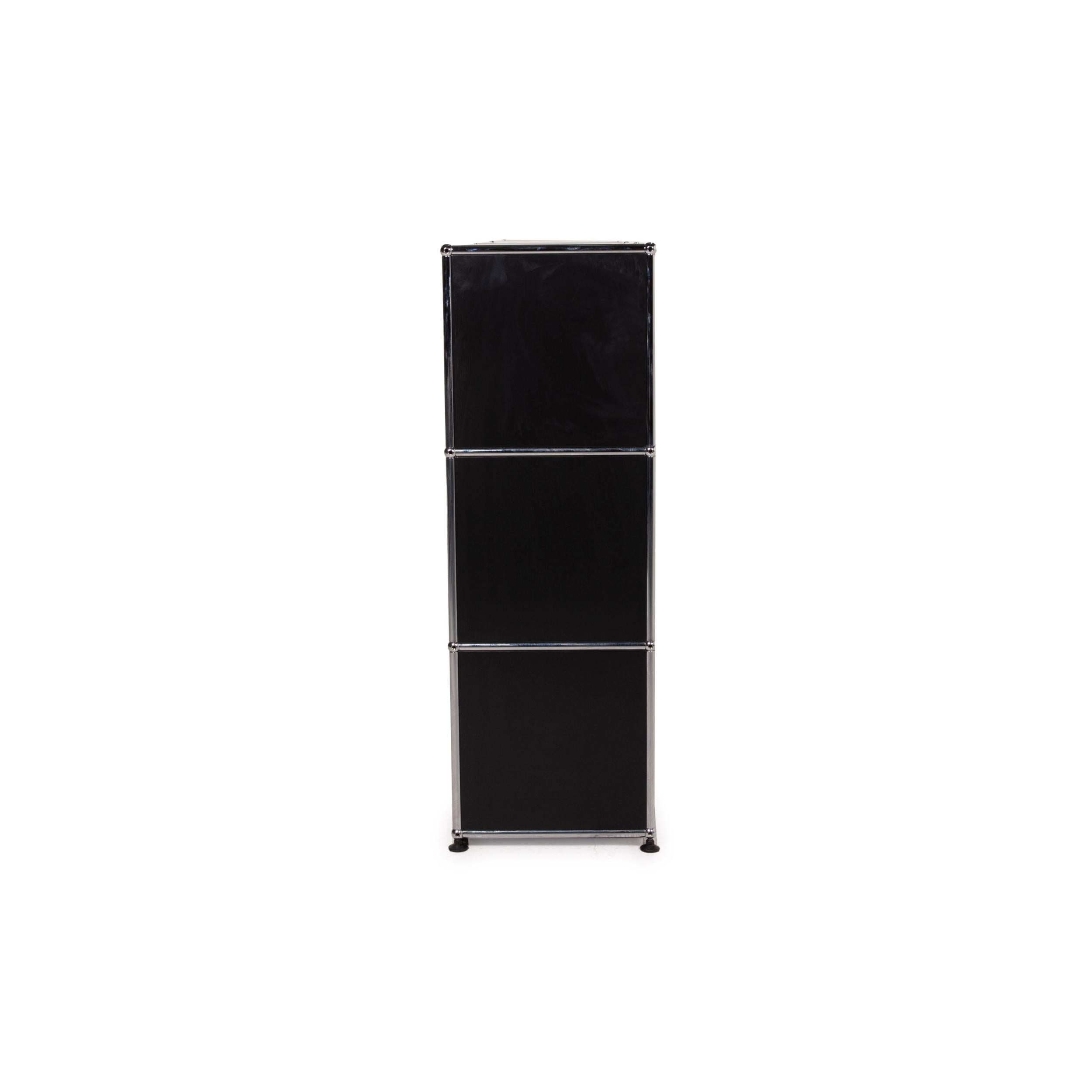 USM Haller Metal Sideboard Black Highboard Drawer Shelf Compartment Office 5