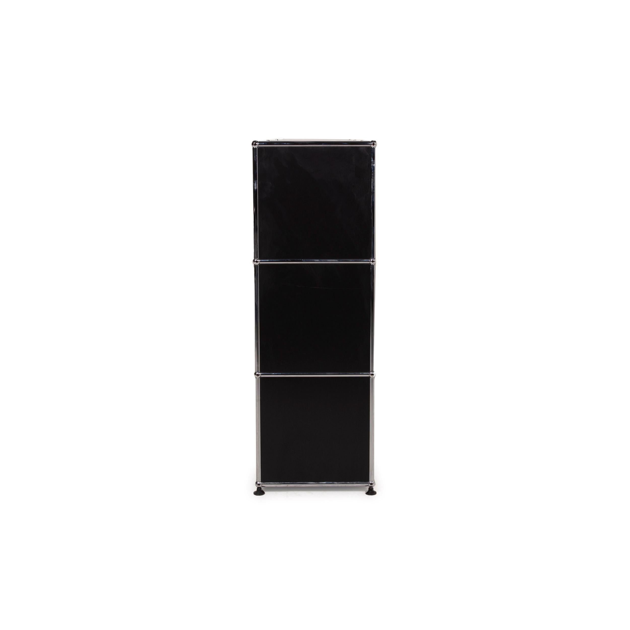 USM Haller Metal Sideboard Black Highboard Drawer Shelf Compartment Office 7