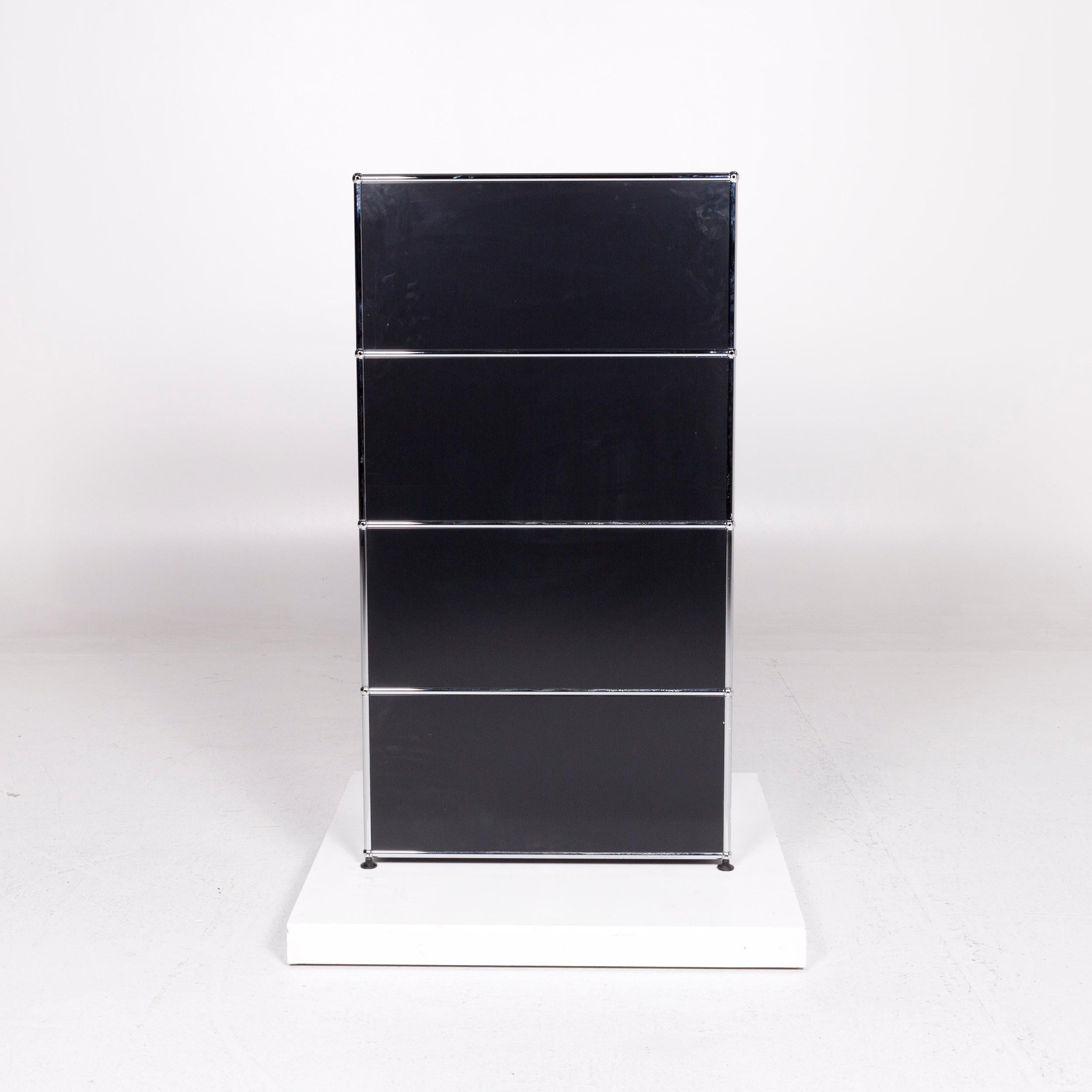 USM Haller Metal Sideboard Black Office Furniture Shelf For Sale 5