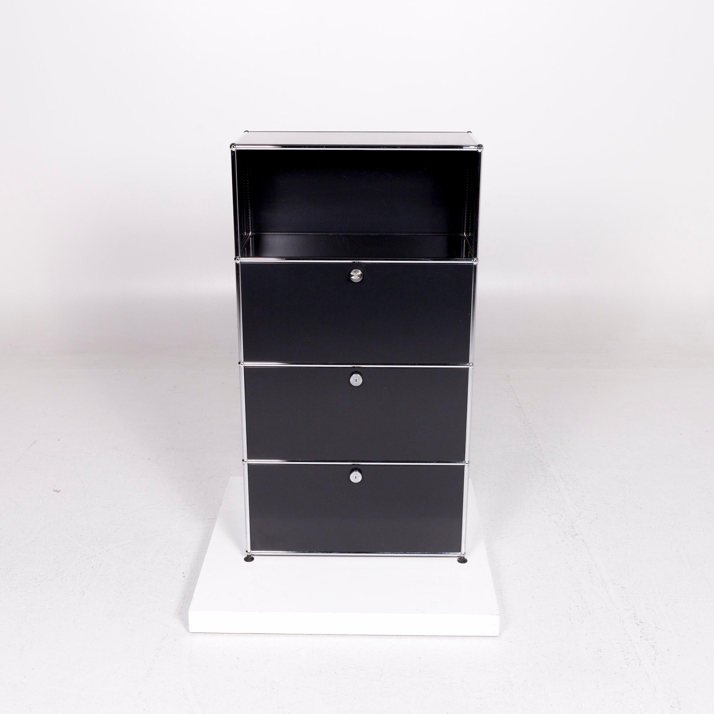 USM Haller Metal Sideboard Black Office Furniture Shelf For Sale 2