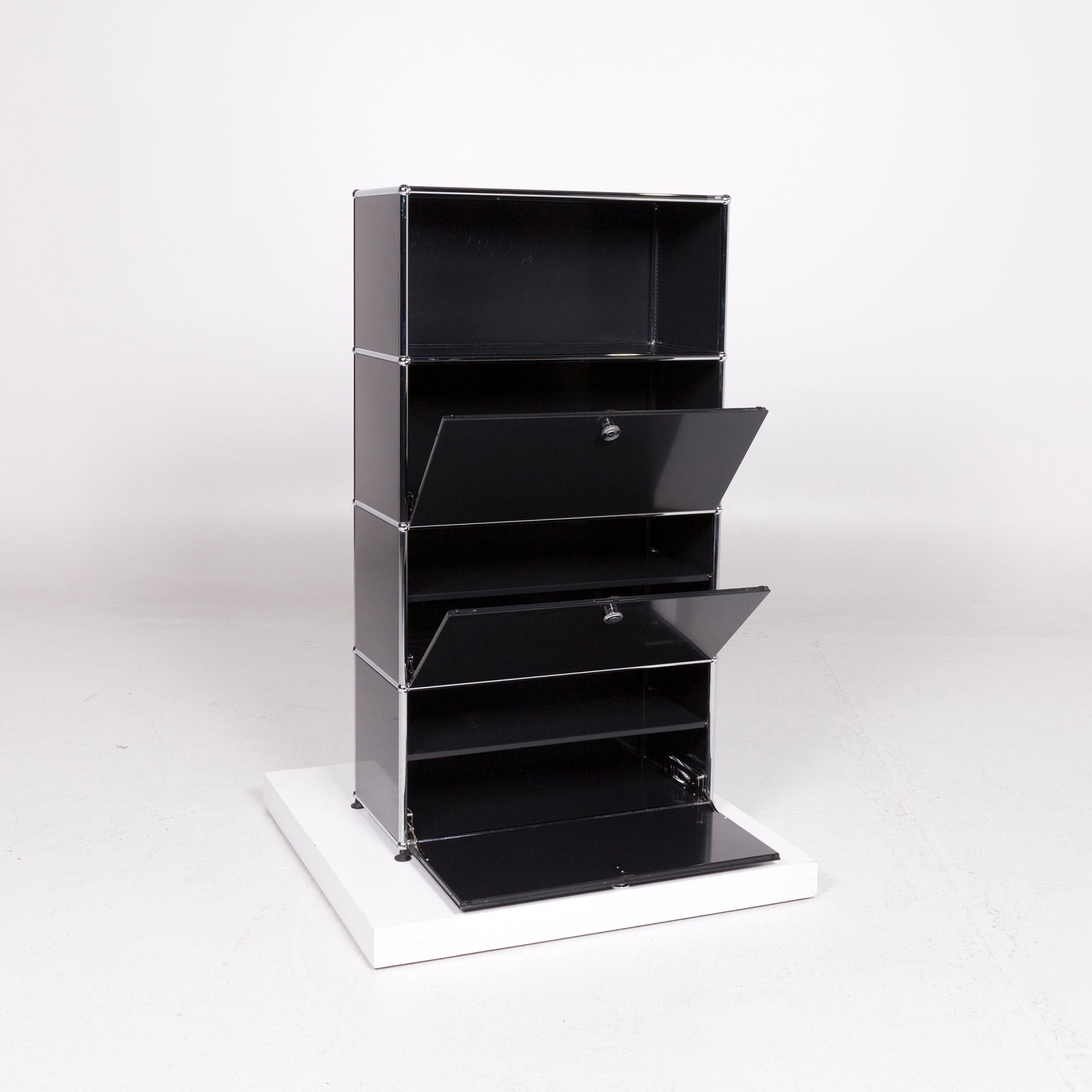 USM Haller Metal Sideboard Black Office Furniture Shelf For Sale 3