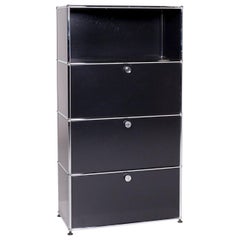USM Haller Metal Sideboard Black Office Furniture Shelf