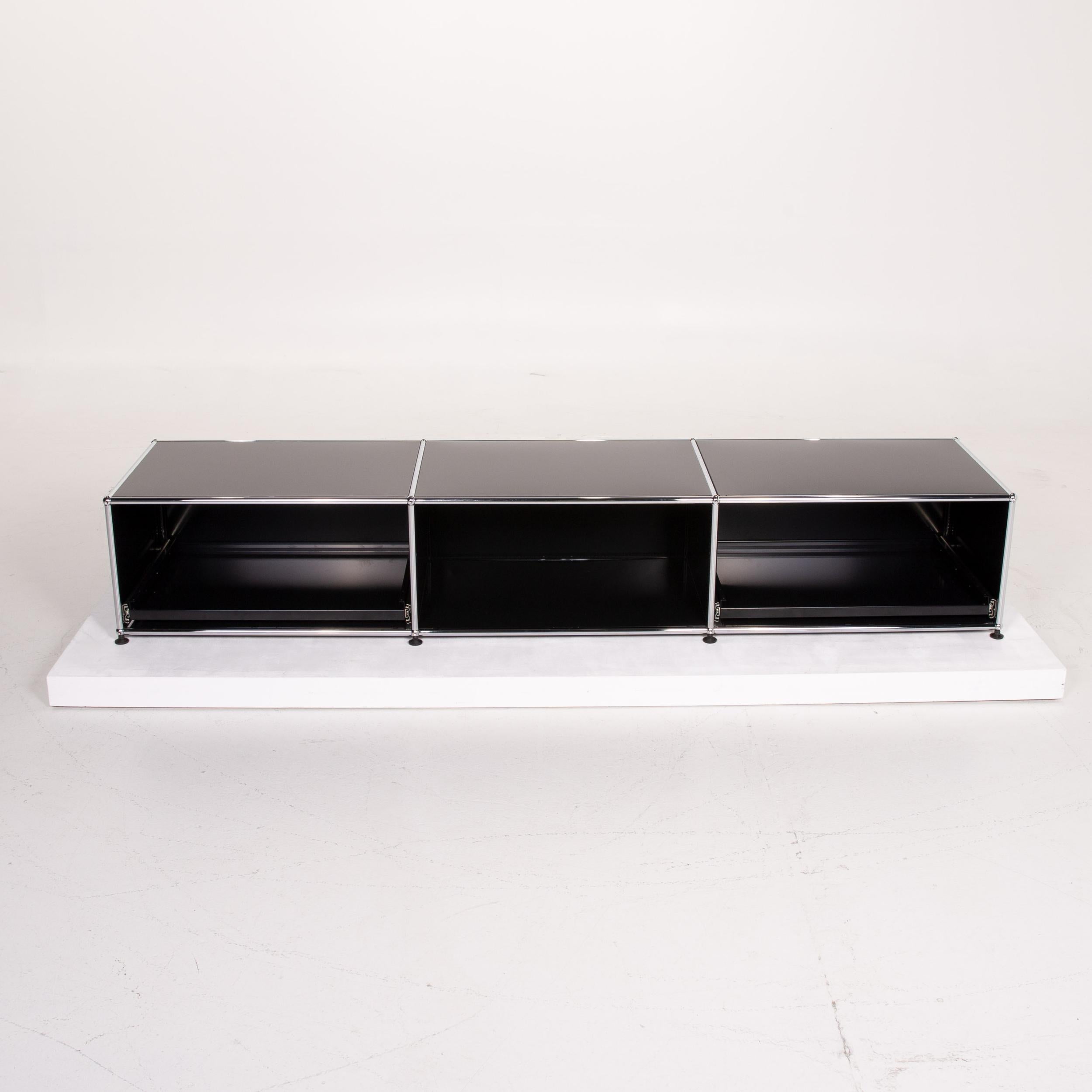 USM Haller Metal Sideboard Black Office Furniture Shelf Lowboard Modular 1