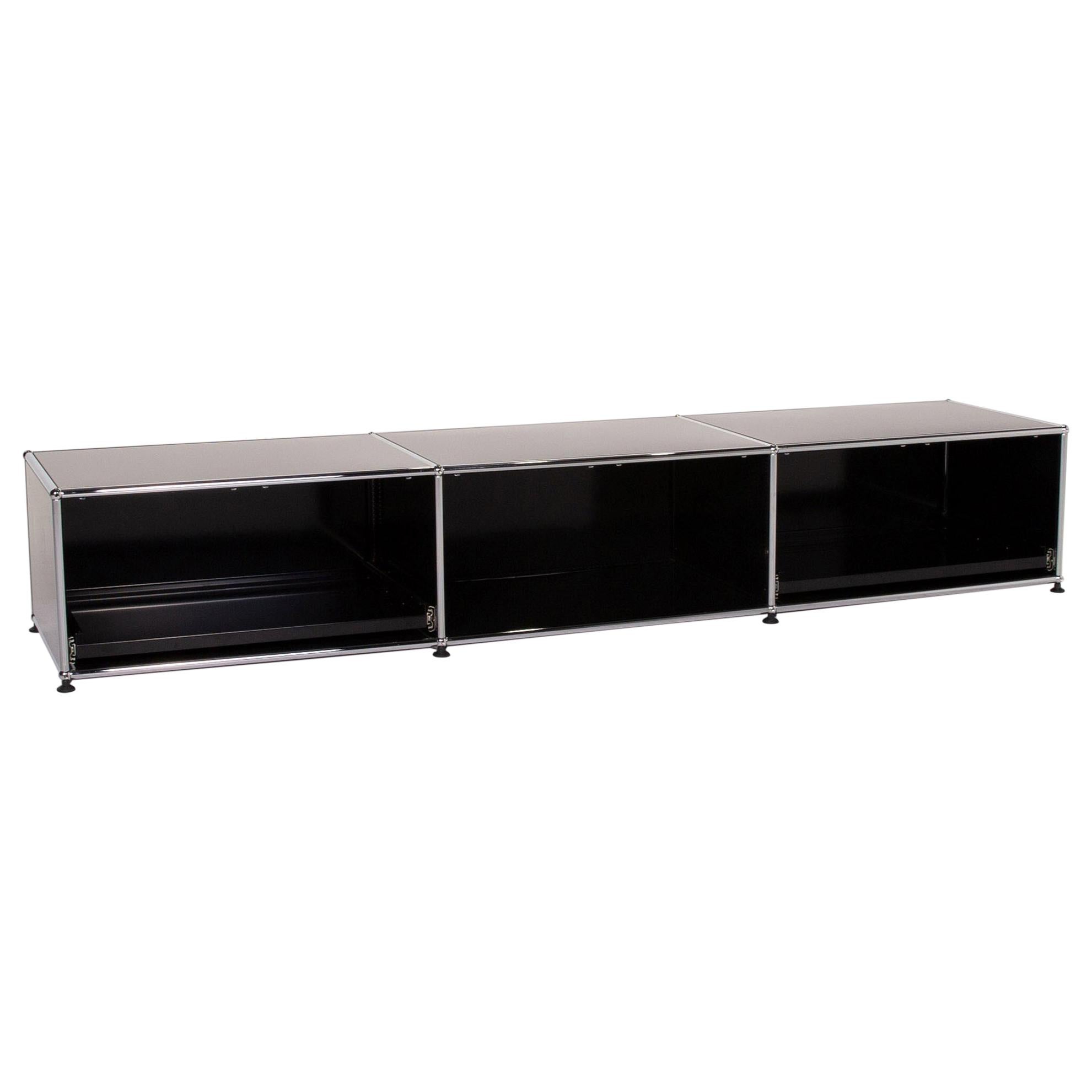 USM Haller Metal Sideboard Black Office Furniture Shelf Lowboard Modular